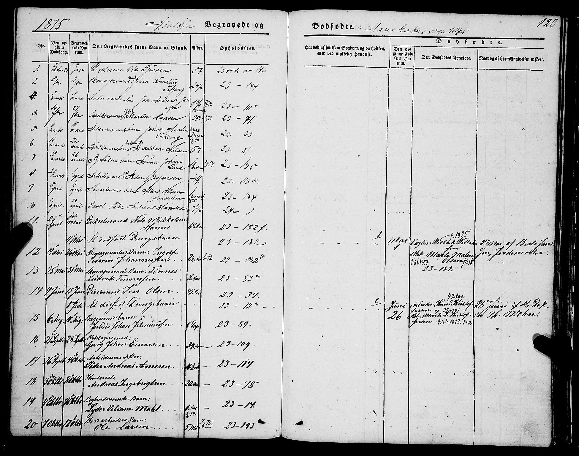 Mariakirken Sokneprestembete, SAB/A-76901/H/Haa/L0006: Parish register (official) no. A 6, 1846-1877, p. 119