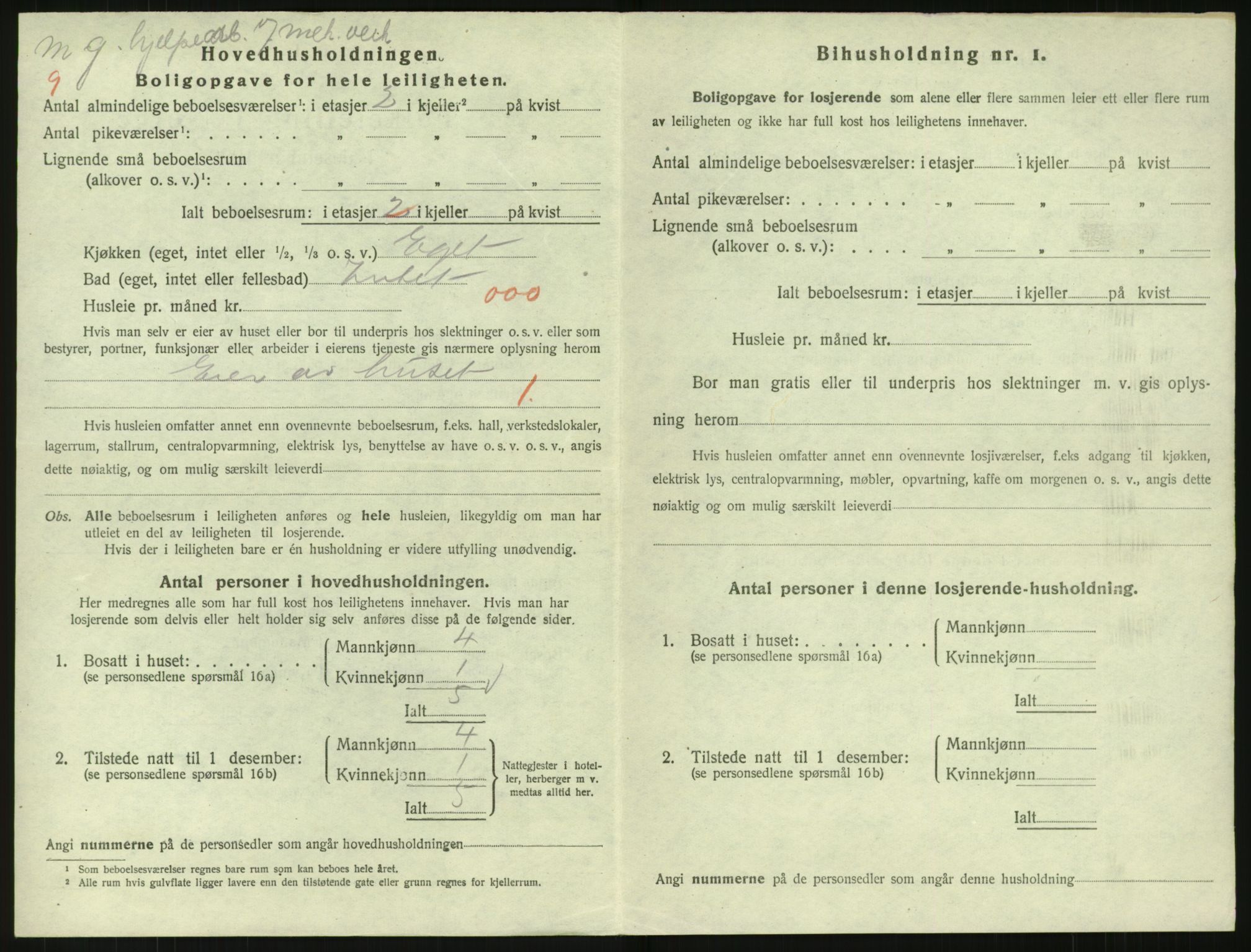 SAK, 1920 census for Arendal, 1920, p. 9039
