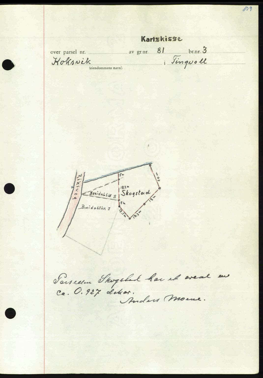 Nordmøre sorenskriveri, AV/SAT-A-4132/1/2/2Ca: Mortgage book no. A114, 1950-1950, Diary no: : 1264/1950