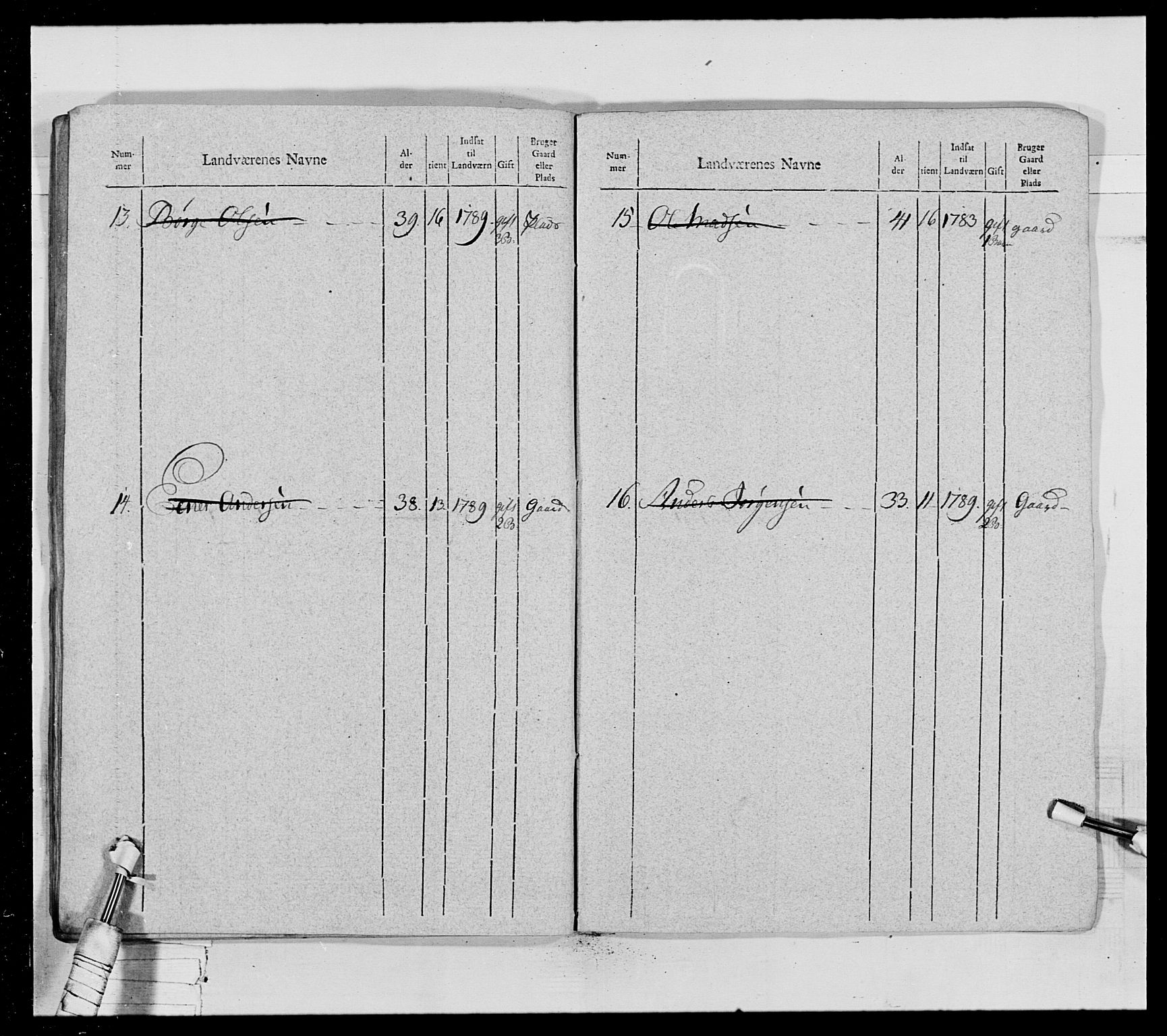 Generalitets- og kommissariatskollegiet, Det kongelige norske kommissariatskollegium, AV/RA-EA-5420/E/Eh/L0028: Sønnafjelske gevorbne infanteriregiment, 1766-1795, p. 458