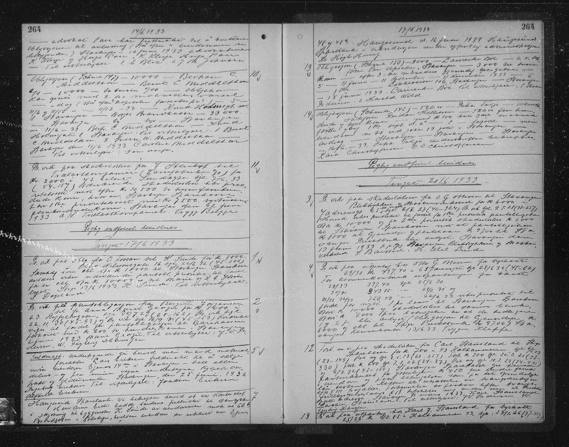 Stavanger byrett, SAST/A-100455/001/4/41/410BB/L0001: Mortgage book no. 45a, 1929-1933, Deed date: 17.06.1933