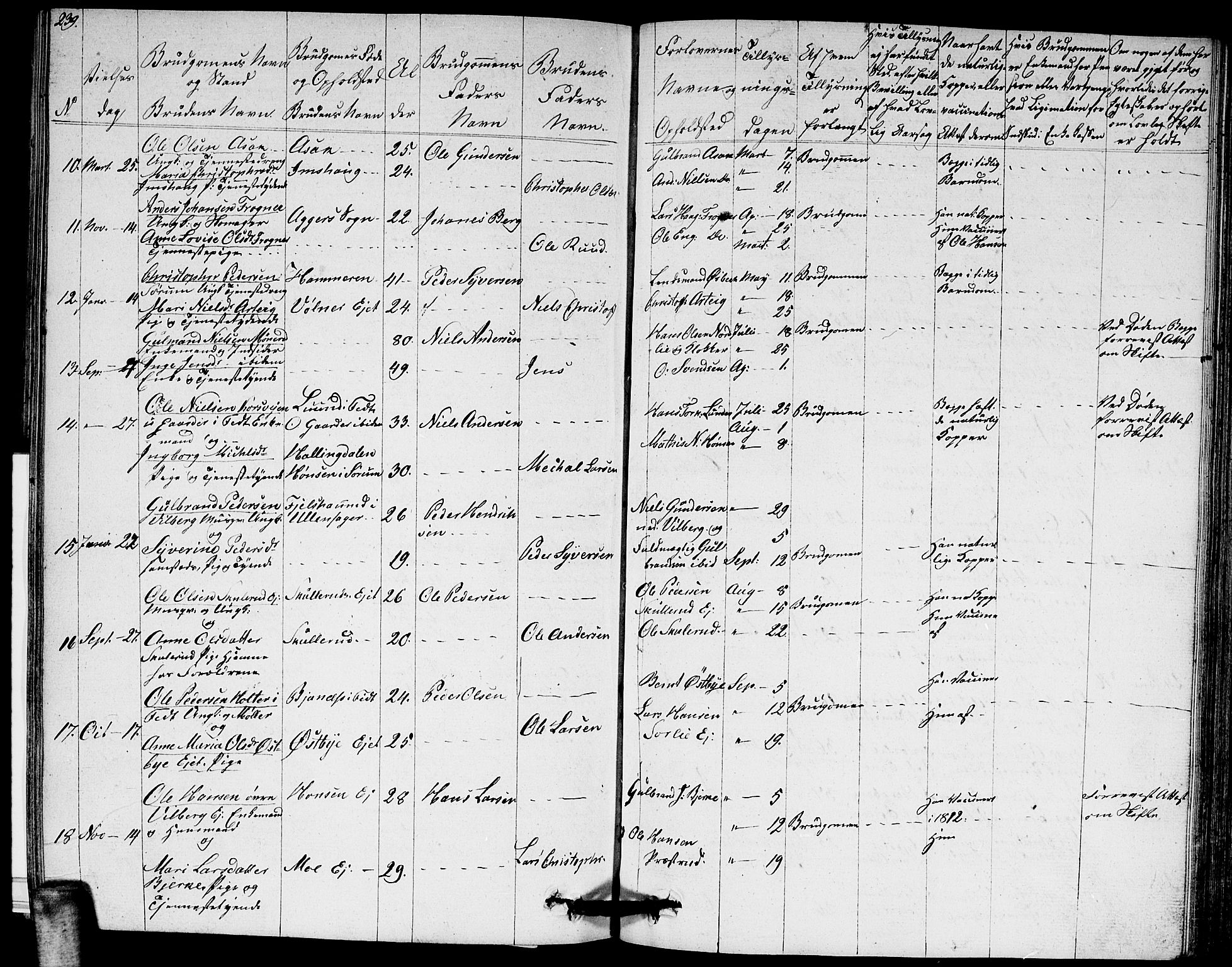 Sørum prestekontor Kirkebøker, SAO/A-10303/G/Ga/L0002: Parish register (copy) no. I 2, 1829-1845, p. 239