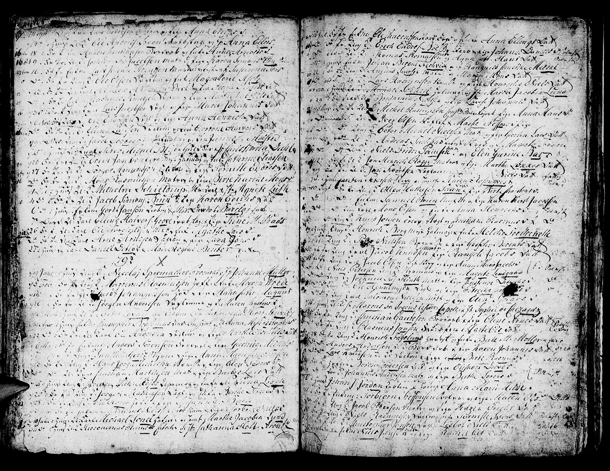 Domkirken sokneprestembete, AV/SAB-A-74801/H/Haa/L0007: Parish register (official) no. A 7, 1725-1826, p. 110-111