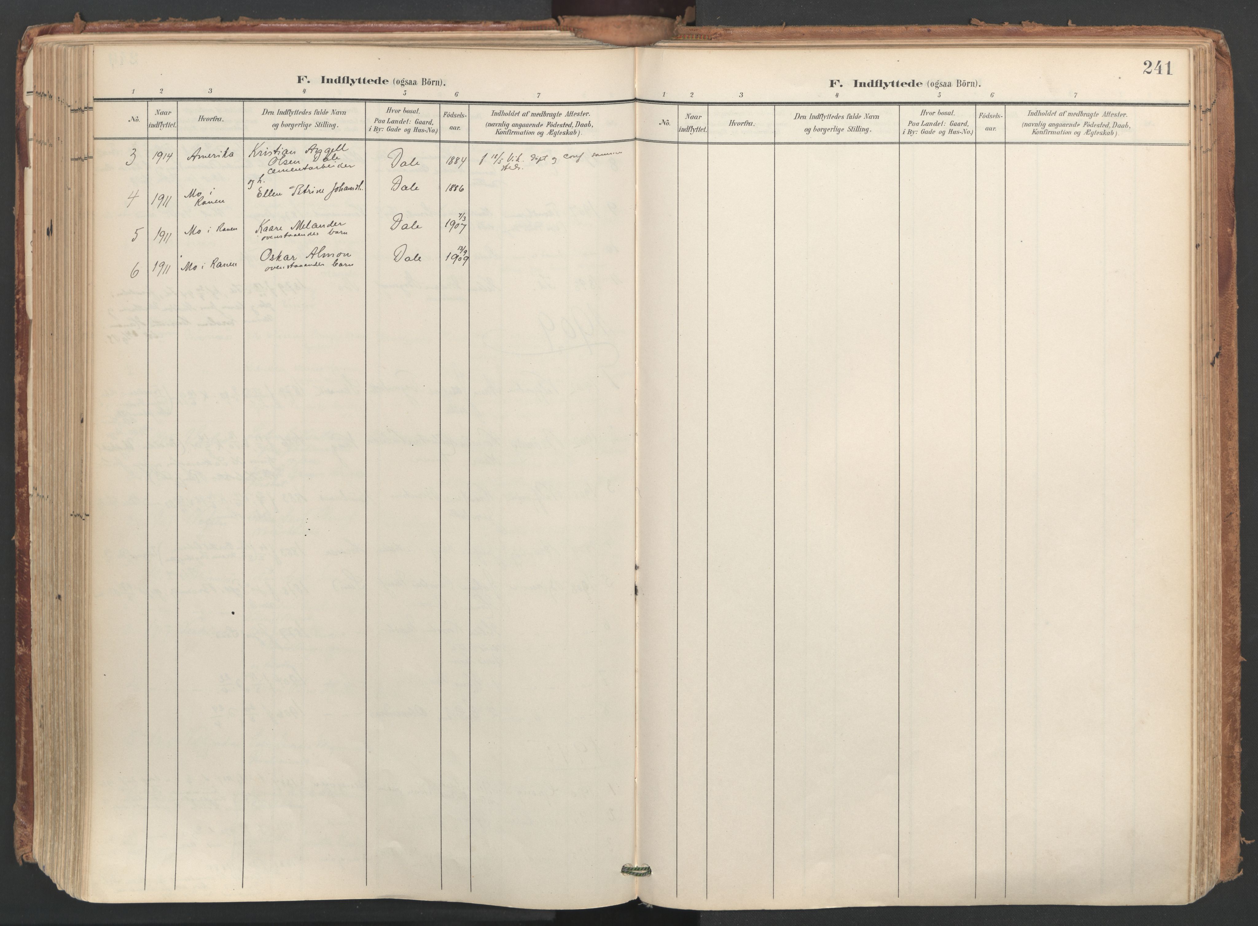 Ministerialprotokoller, klokkerbøker og fødselsregistre - Nordland, SAT/A-1459/812/L0180: Parish register (official) no. 812A09, 1901-1915, p. 241