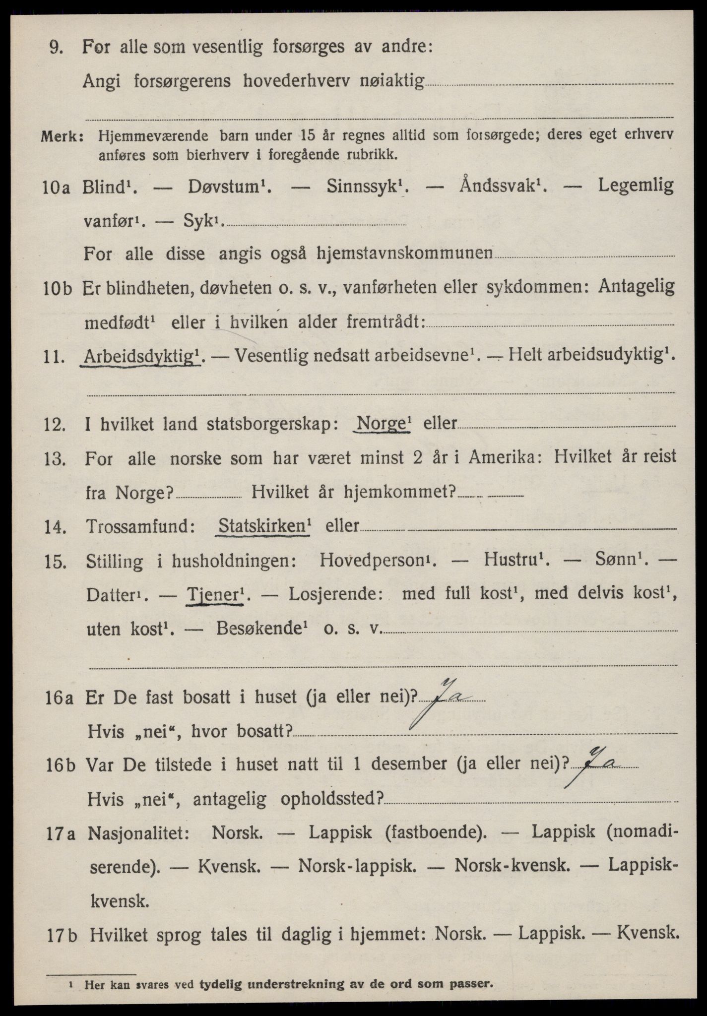 SAT, 1920 census for Orkdal, 1920, p. 5279