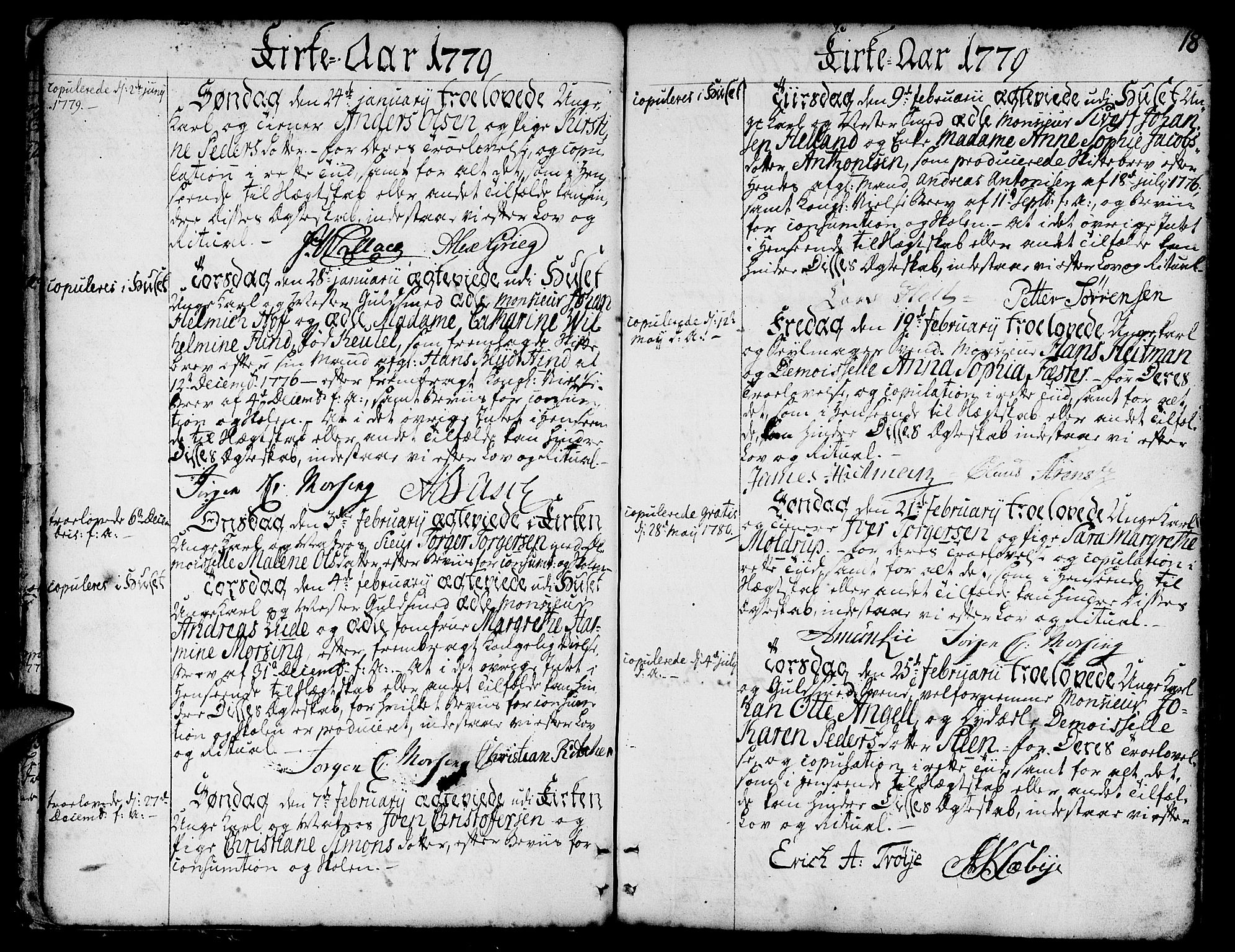 Nykirken Sokneprestembete, SAB/A-77101/H/Haa/L0008: Parish register (official) no. A 8, 1776-1814, p. 18