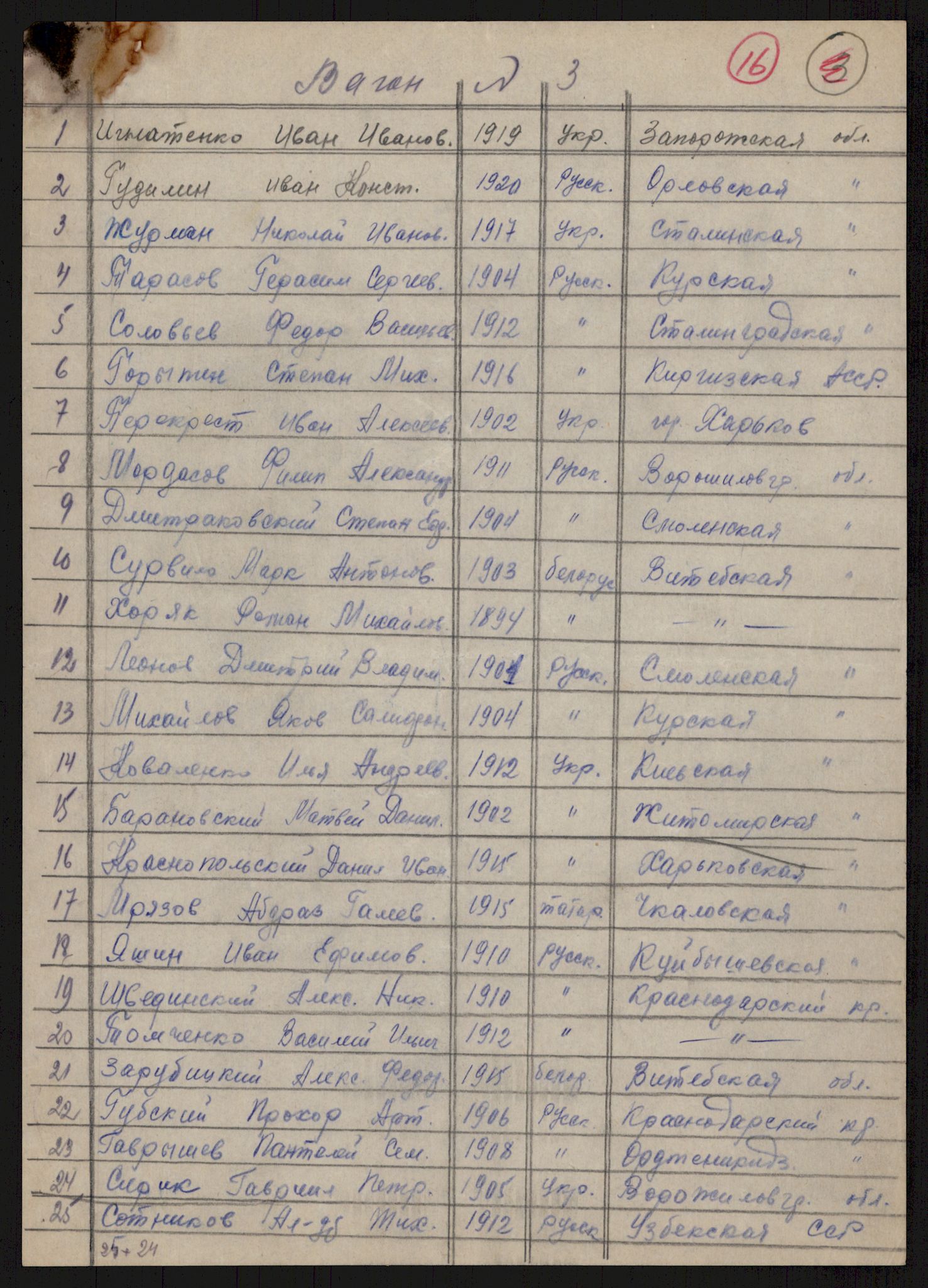 Flyktnings- og fangedirektoratet, Repatrieringskontoret, AV/RA-S-1681/D/Db/L0016: Displaced Persons (DPs) og sivile tyskere, 1945-1948, p. 348