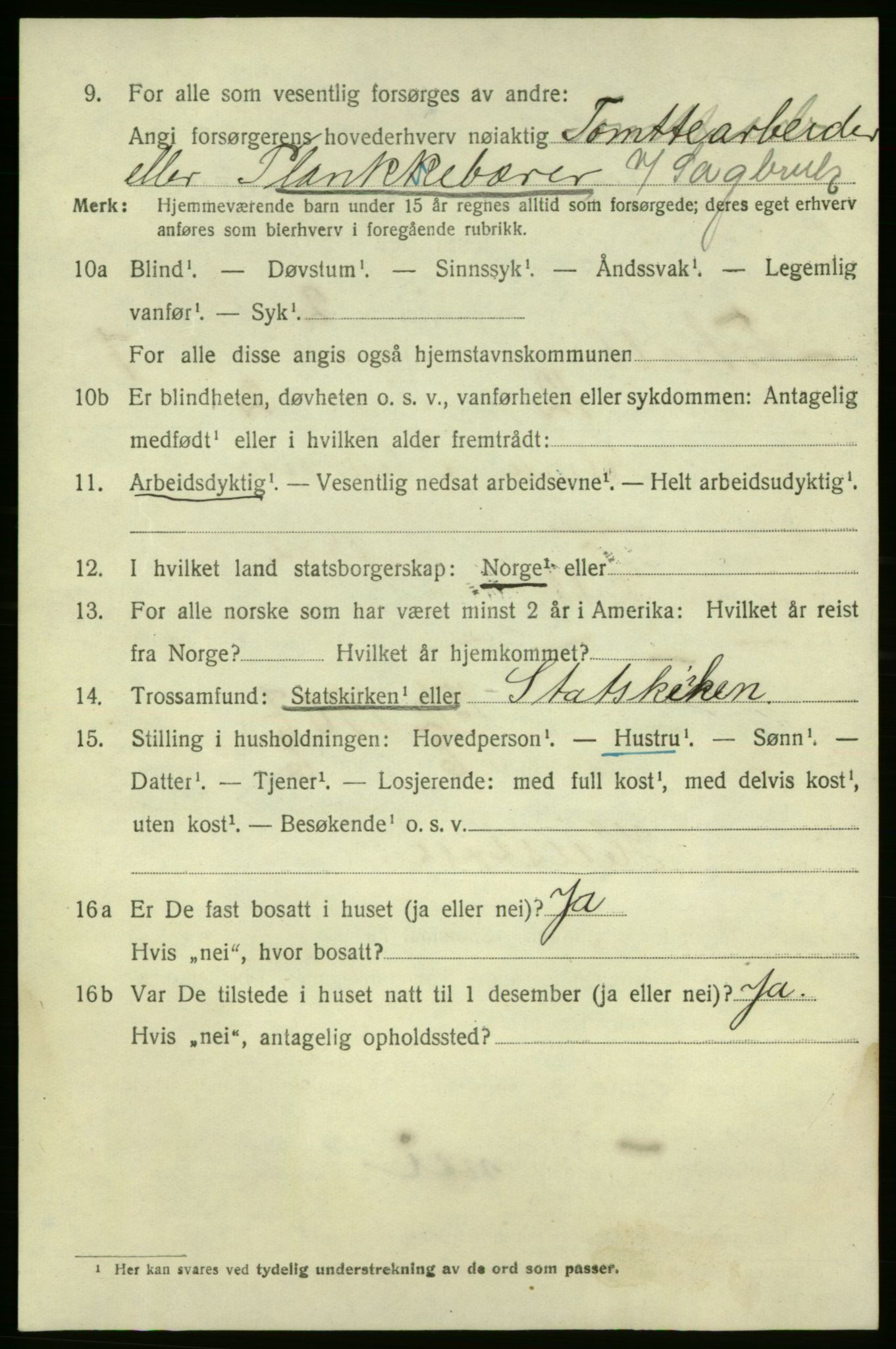 SAO, 1920 census for Fredrikshald, 1920, p. 14039