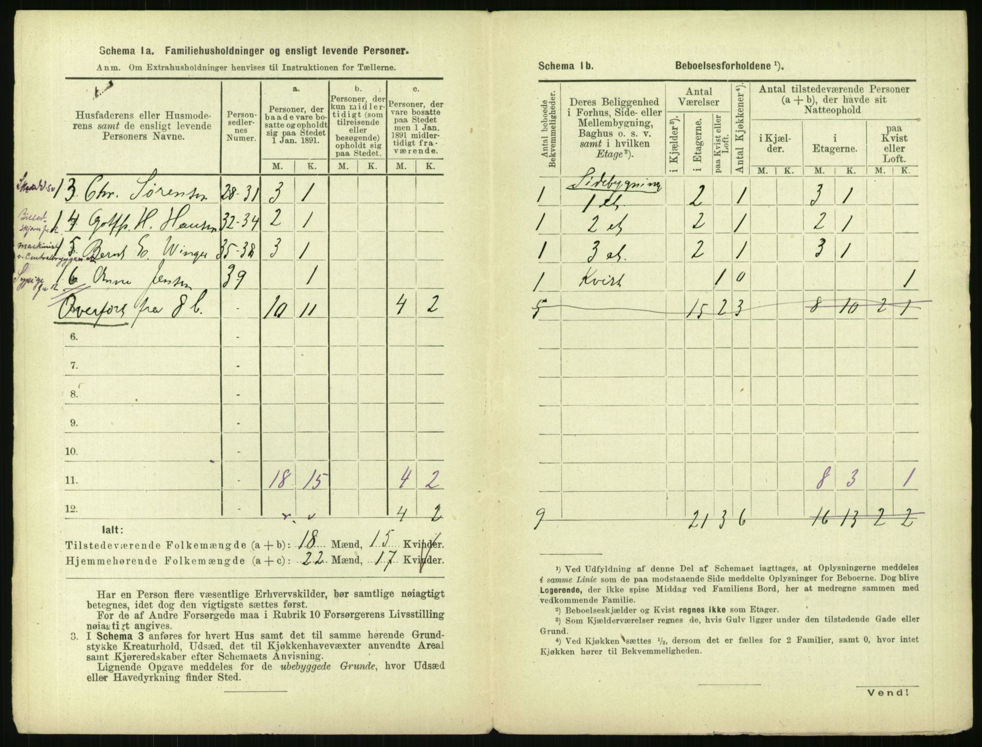 RA, 1891 census for 0301 Kristiania, 1891, p. 77451