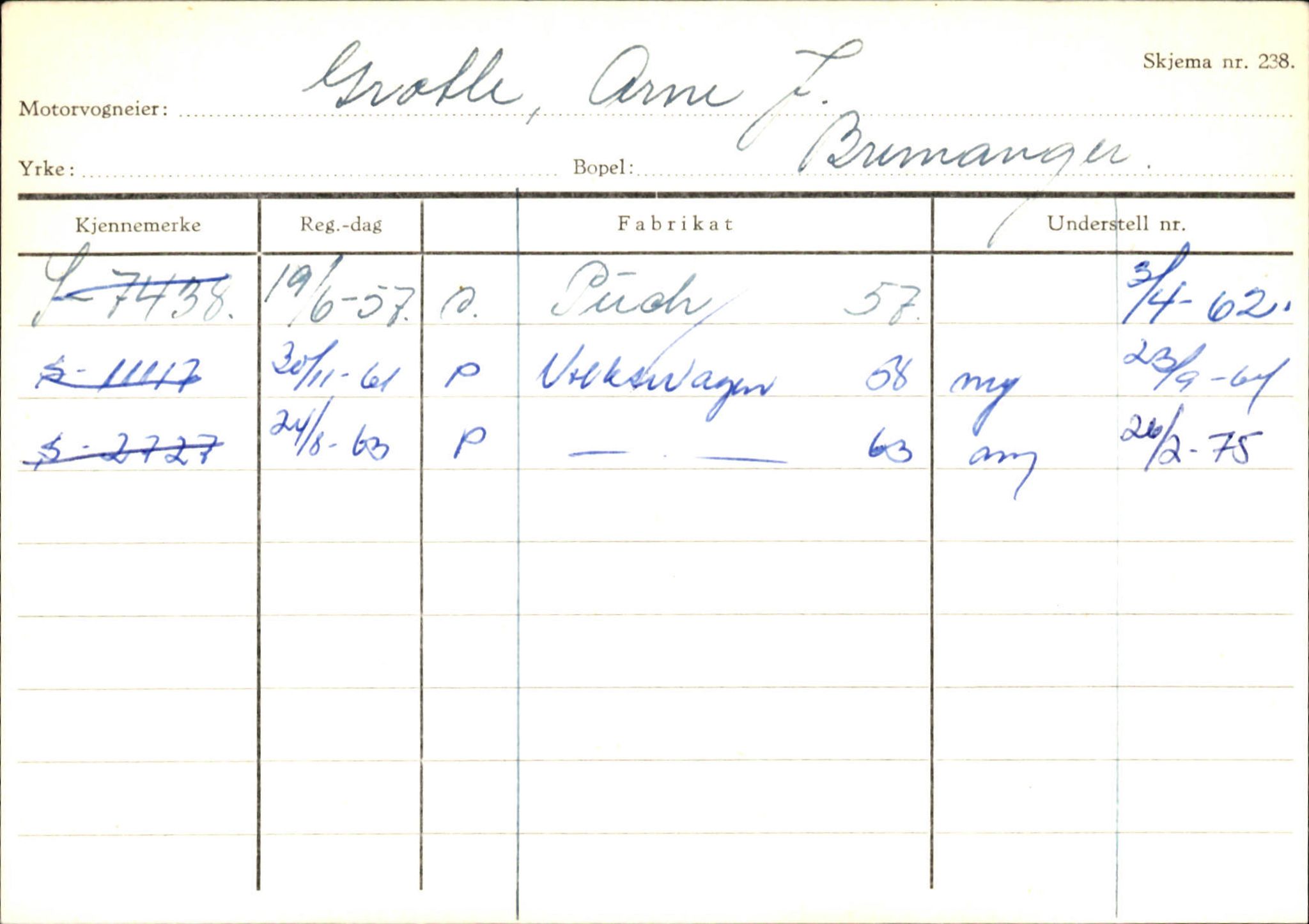 Statens vegvesen, Sogn og Fjordane vegkontor, AV/SAB-A-5301/4/F/L0133: Eigarregister Bremanger A-Å. Gaular A-H, 1945-1975, p. 555