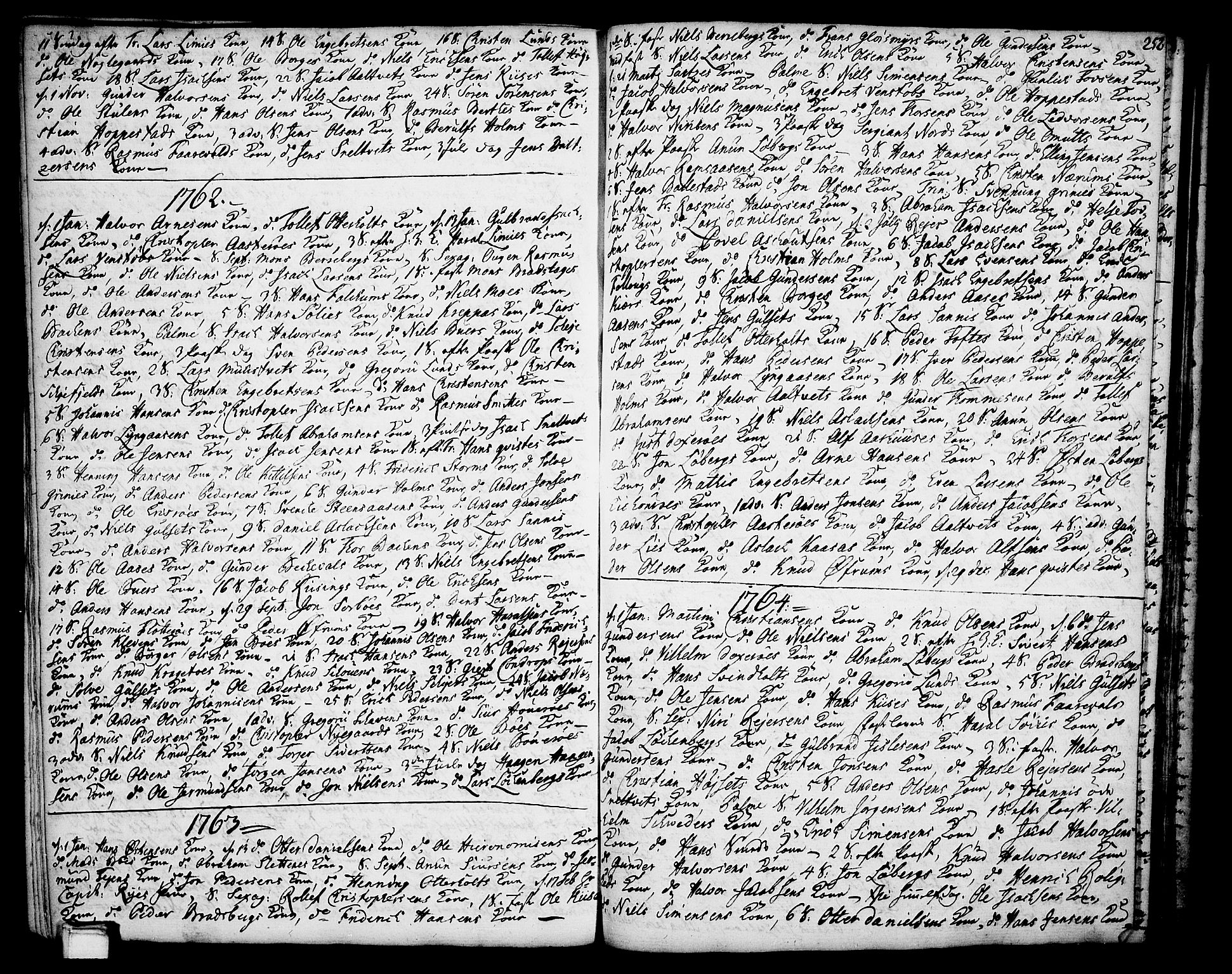Gjerpen kirkebøker, SAKO/A-265/F/Fa/L0002: Parish register (official) no. I 2, 1747-1795, p. 252