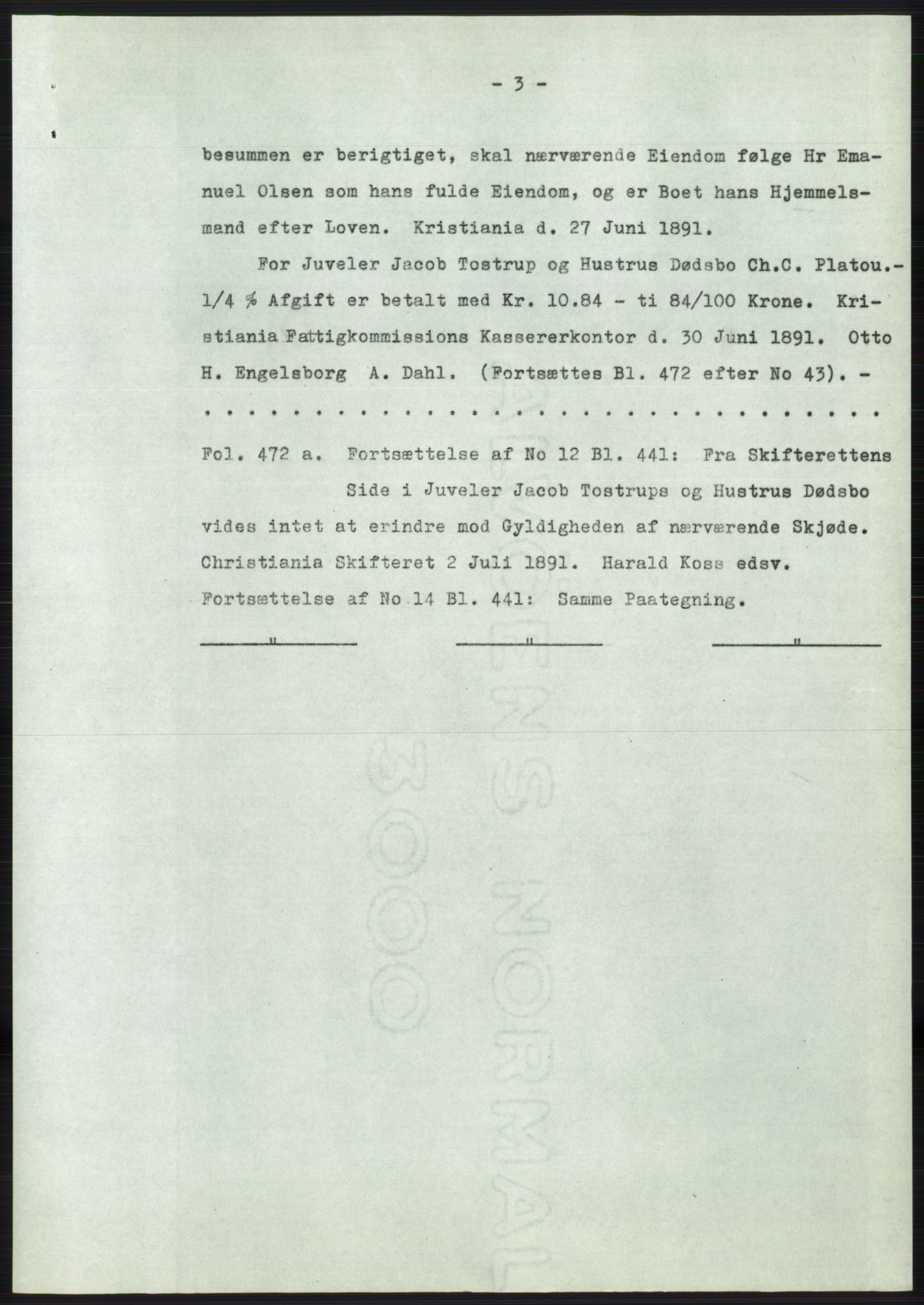 Statsarkivet i Oslo, AV/SAO-A-10621/Z/Zd/L0015: Avskrifter, j.nr 2-699/1962, 1962, p. 370