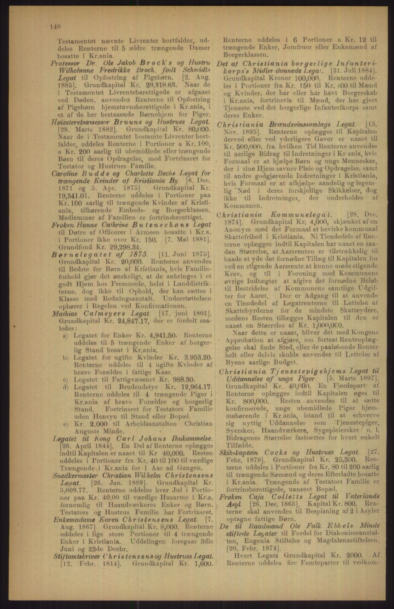 Kristiania/Oslo adressebok, PUBL/-, 1911, p. 140