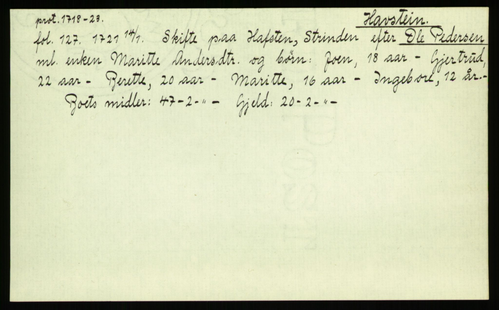 Strinda og Selbu sorenskriveri, SAT/A-0015/3, 1700-1766, p. 491