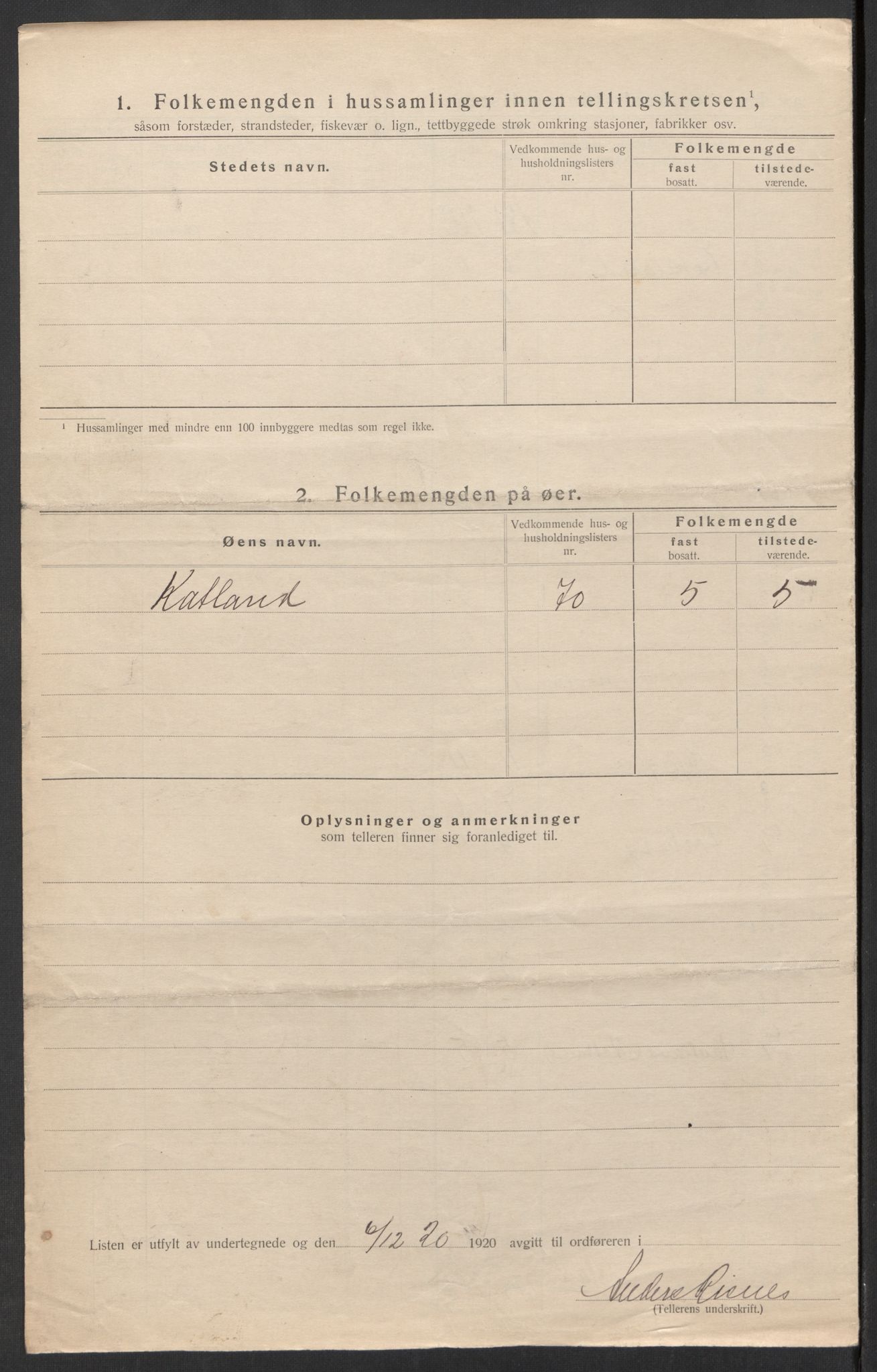 SAK, 1920 census for Spind, 1920, p. 9