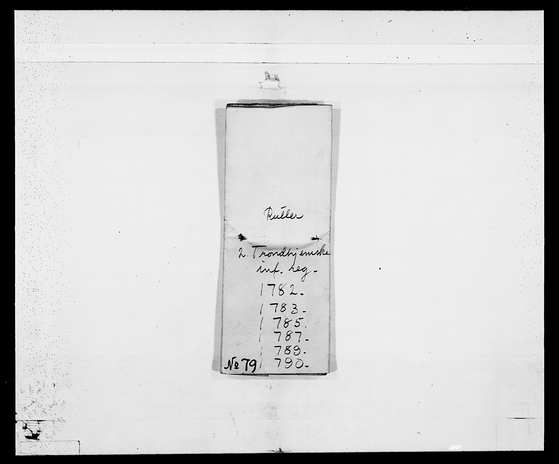 Generalitets- og kommissariatskollegiet, Det kongelige norske kommissariatskollegium, AV/RA-EA-5420/E/Eh/L0079: 2. Trondheimske nasjonale infanteriregiment, 1782-1789, p. 11