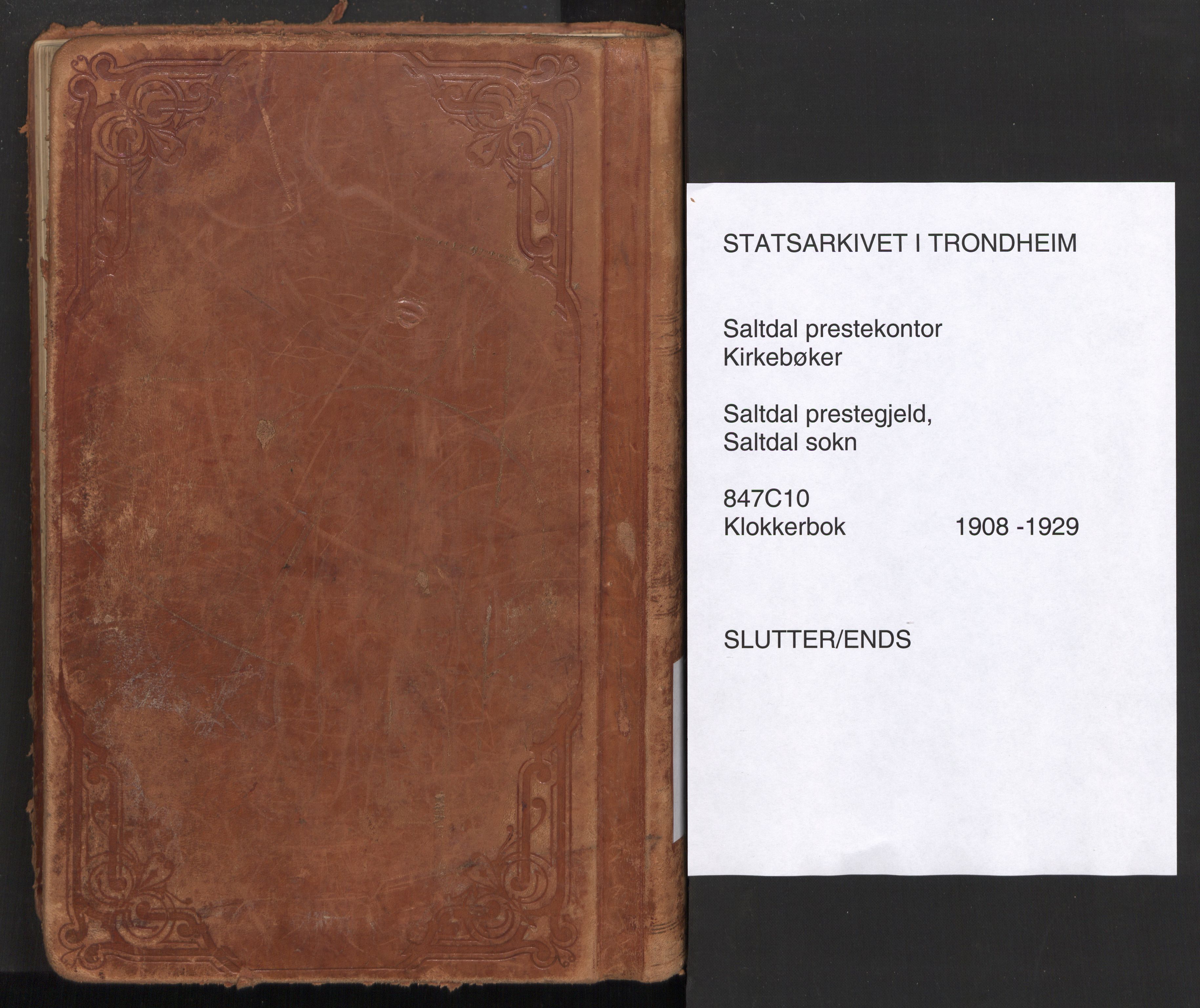 Ministerialprotokoller, klokkerbøker og fødselsregistre - Nordland, SAT/A-1459/847/L0683: Parish register (copy) no. 847C11, 1908-1929