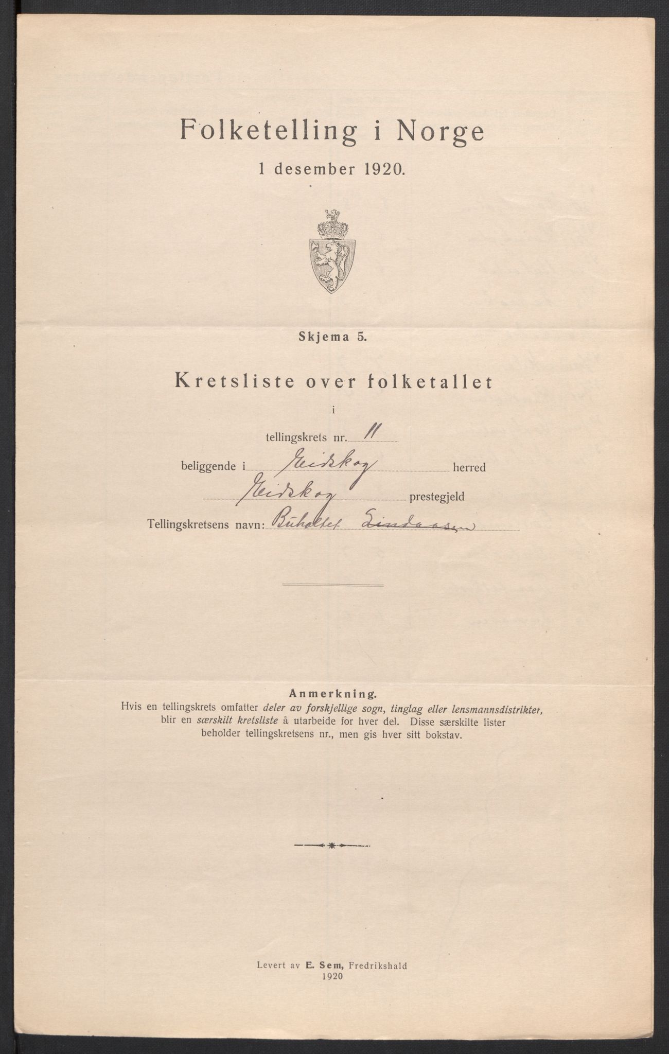 SAH, 1920 census for Eidskog, 1920, p. 49