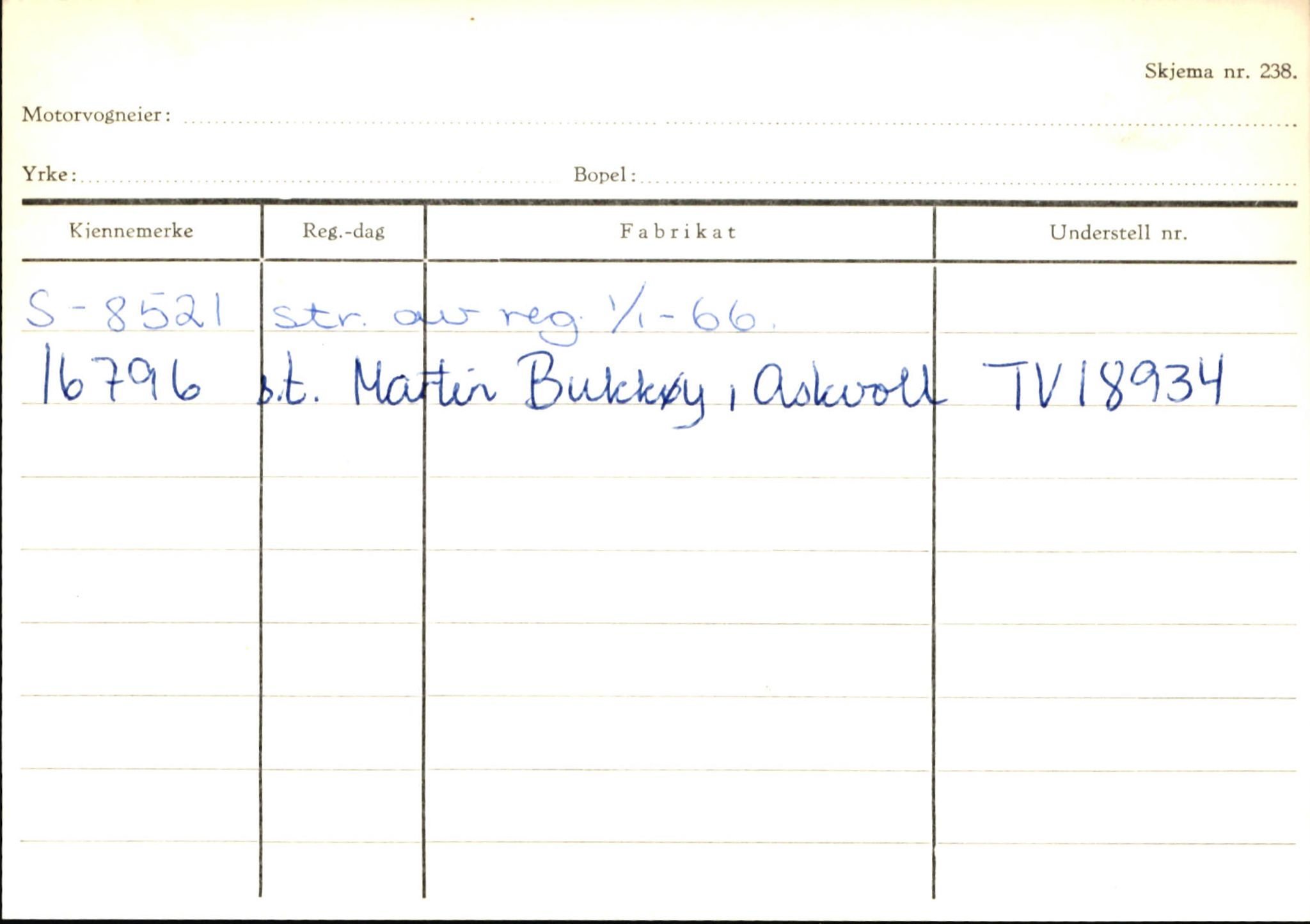 Statens vegvesen, Sogn og Fjordane vegkontor, AV/SAB-A-5301/4/F/L0145: Registerkort Vågsøy S-Å. Årdal I-P, 1945-1975, p. 295