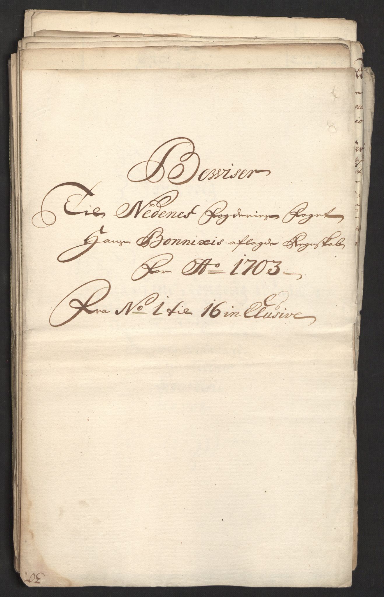 Rentekammeret inntil 1814, Reviderte regnskaper, Fogderegnskap, RA/EA-4092/R39/L2316: Fogderegnskap Nedenes, 1702-1703, p. 178