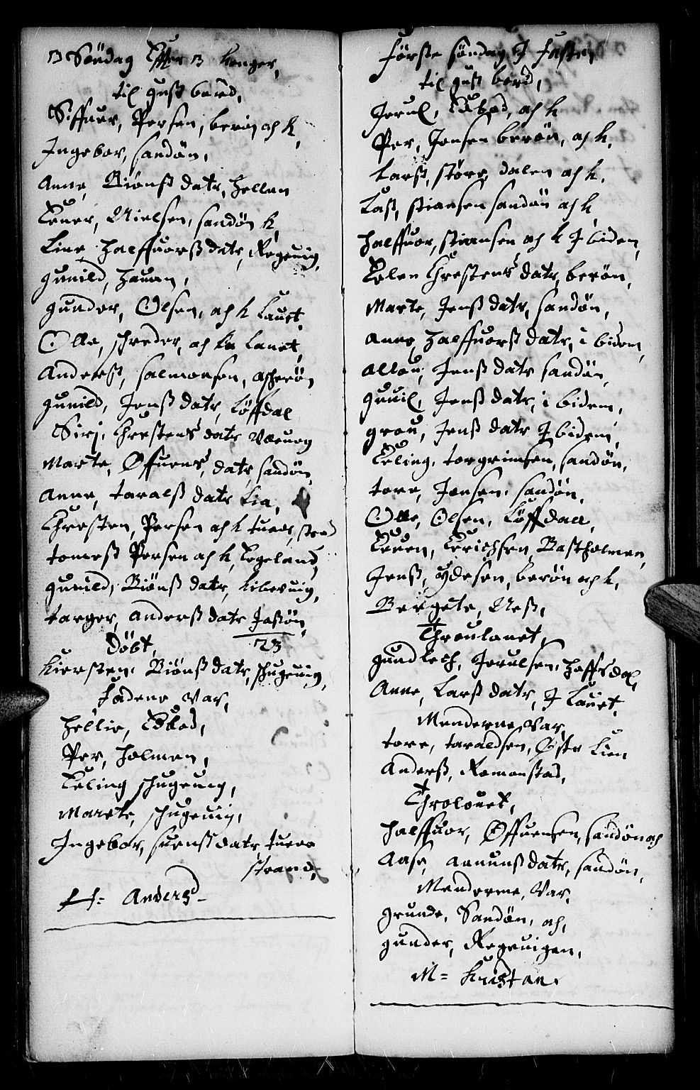 Dypvåg sokneprestkontor, AV/SAK-1111-0007/F/Fb/Fba/L0002: Parish register (copy) no. B 2, 1707-1721, p. 125