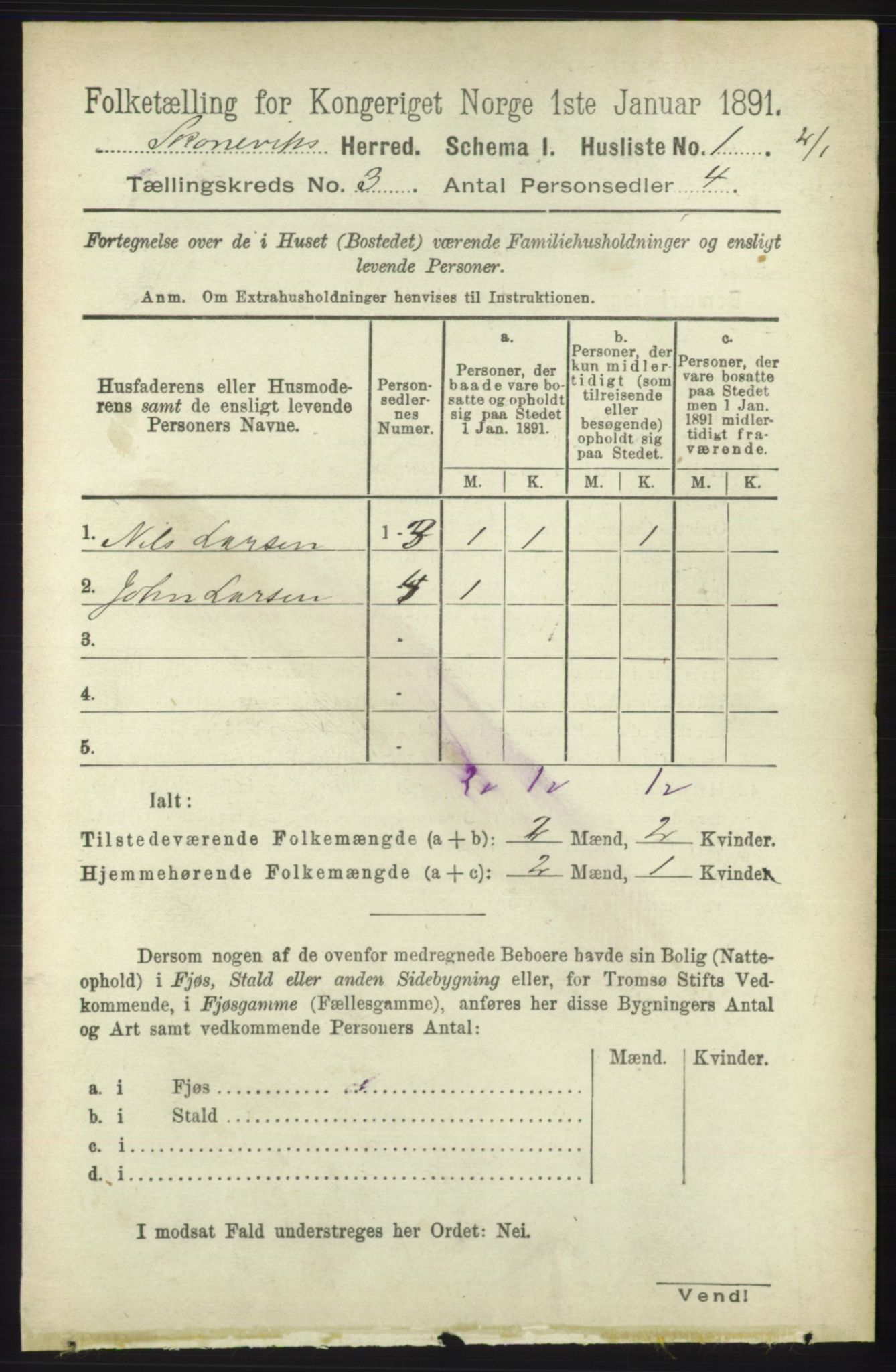 RA, 1891 census for 1212 Skånevik, 1891, p. 490