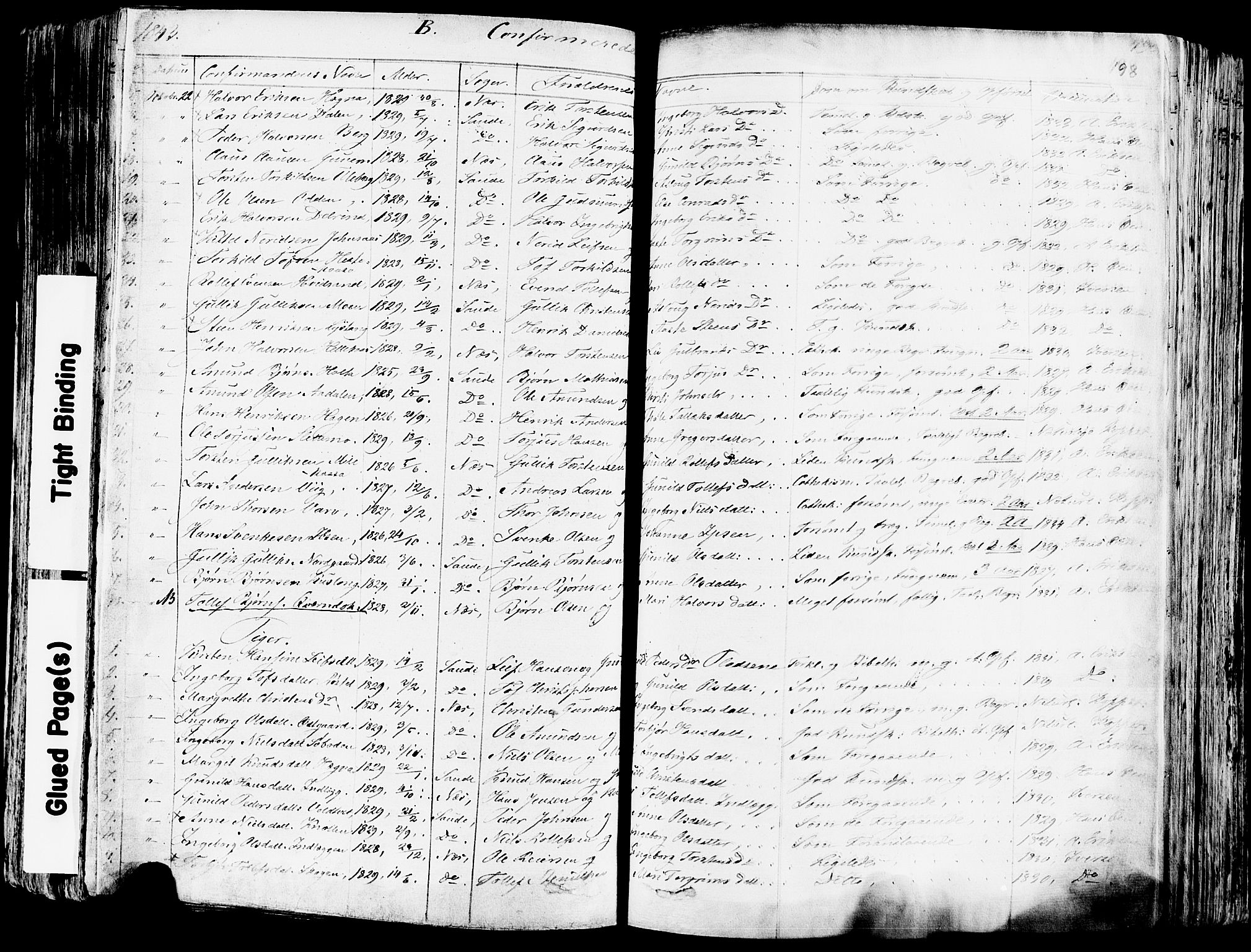 Sauherad kirkebøker, SAKO/A-298/F/Fa/L0006: Parish register (official) no. I 6, 1827-1850, p. 198