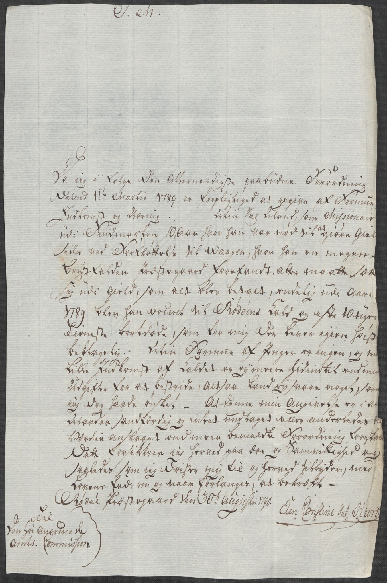 Rentekammeret inntil 1814, Reviderte regnskaper, Mindre regnskaper, AV/RA-EA-4068/Rf/Rfe/L0014: Helgeland fogderi, 1789, p. 404