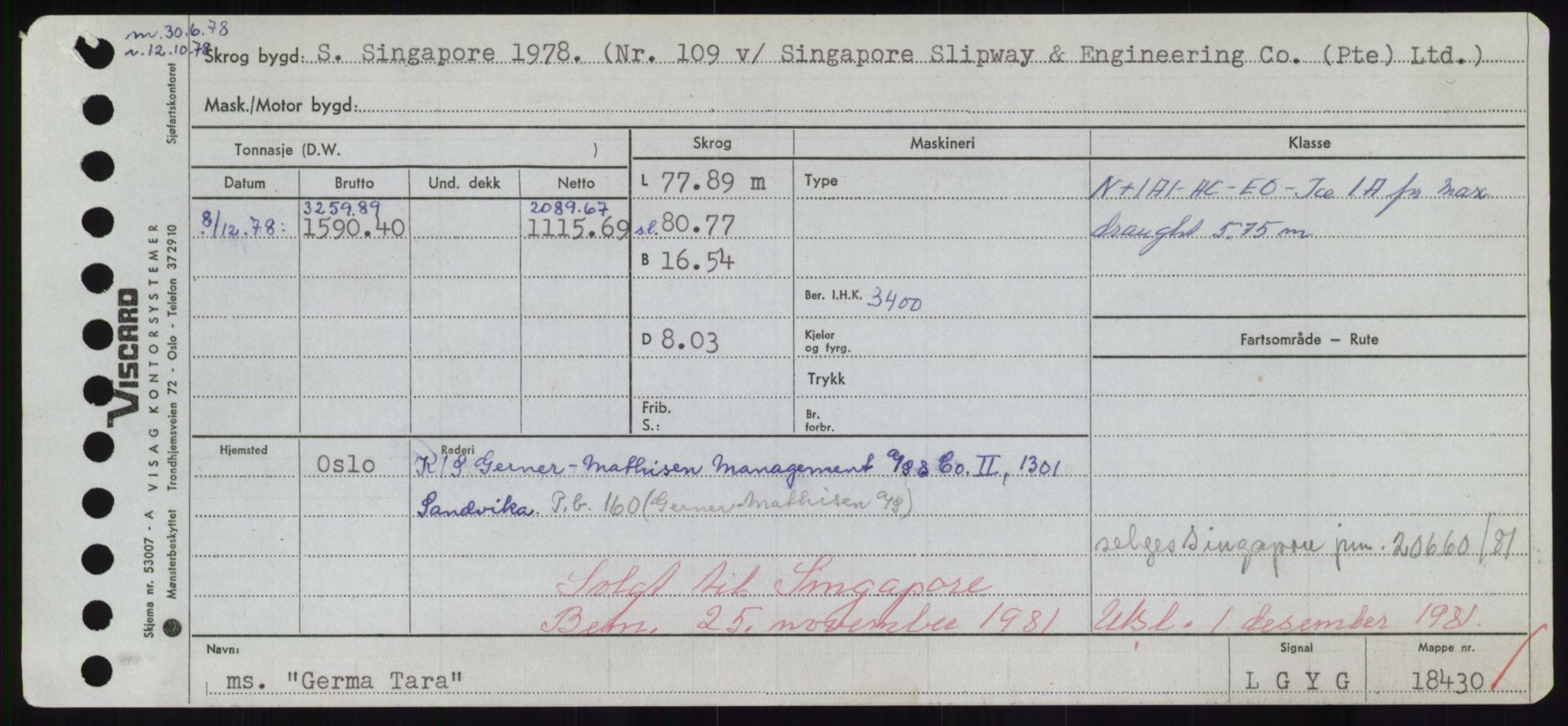 Sjøfartsdirektoratet med forløpere, Skipsmålingen, AV/RA-S-1627/H/Hd/L0012: Fartøy, G-Glø, p. 297