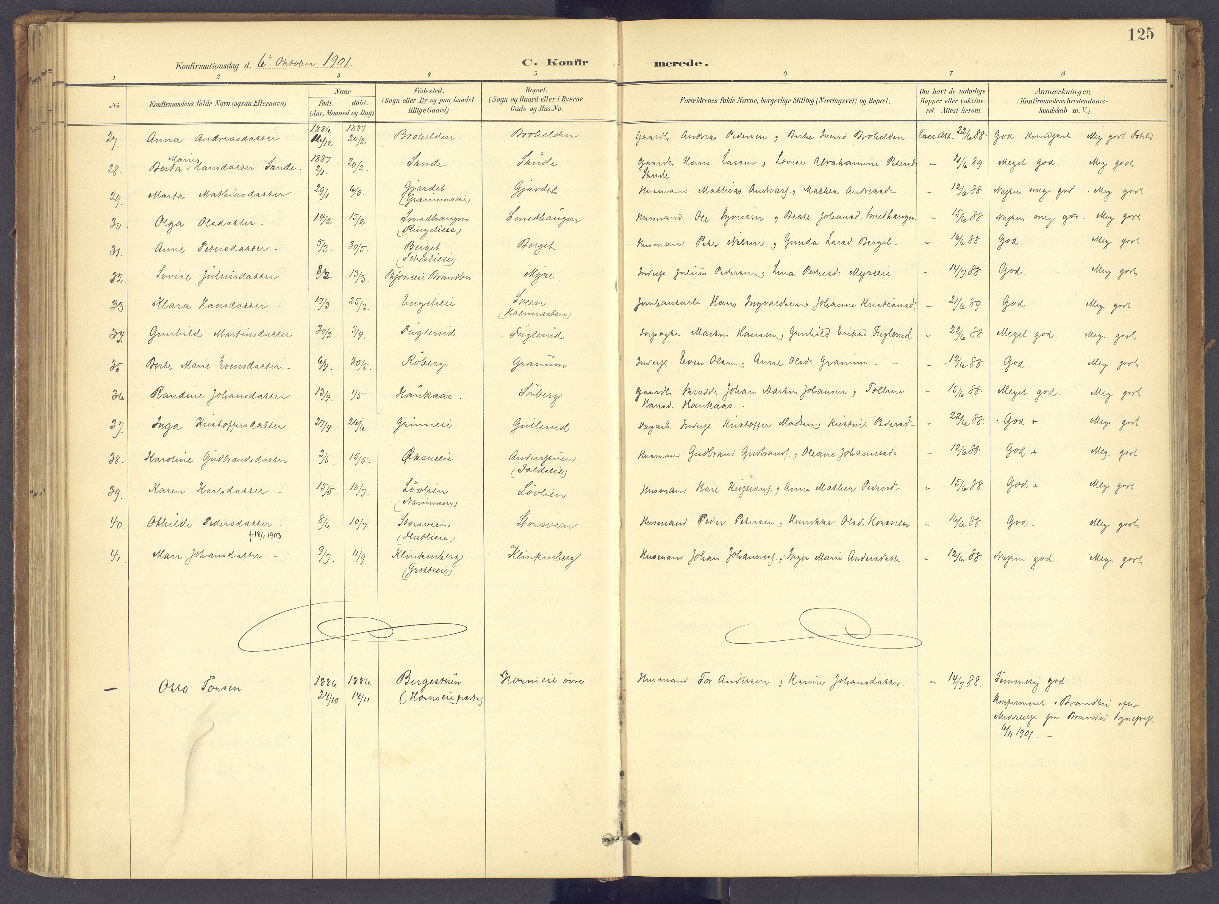 Søndre Land prestekontor, SAH/PREST-122/K/L0006: Parish register (official) no. 6, 1895-1904, p. 125