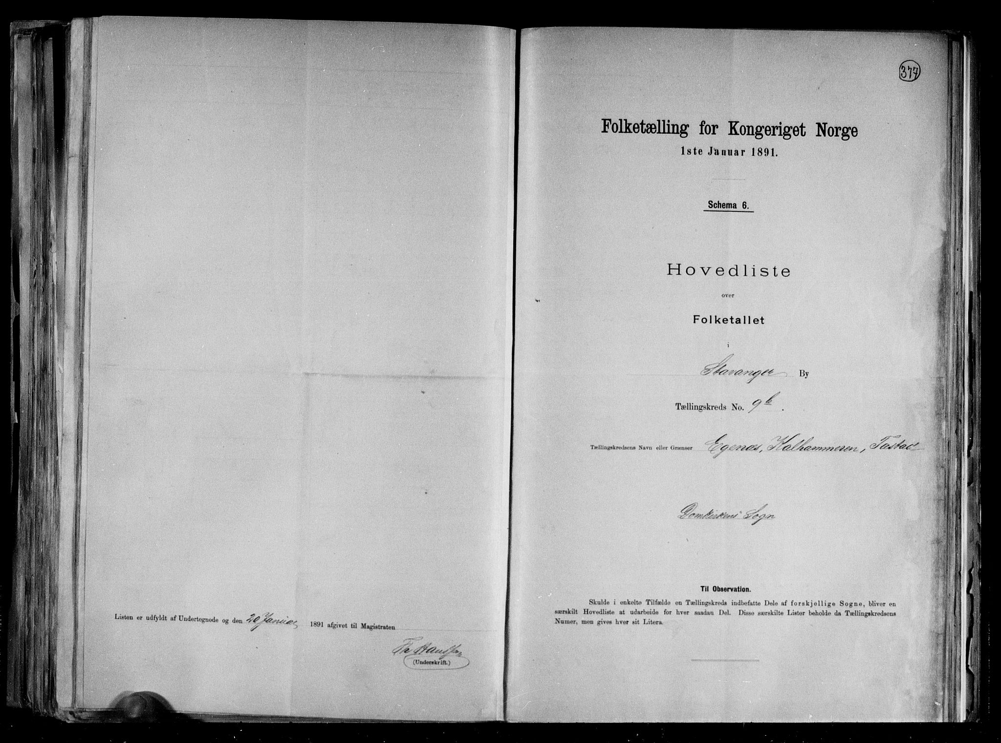 RA, 1891 census for 1103 Stavanger, 1891, p. 23