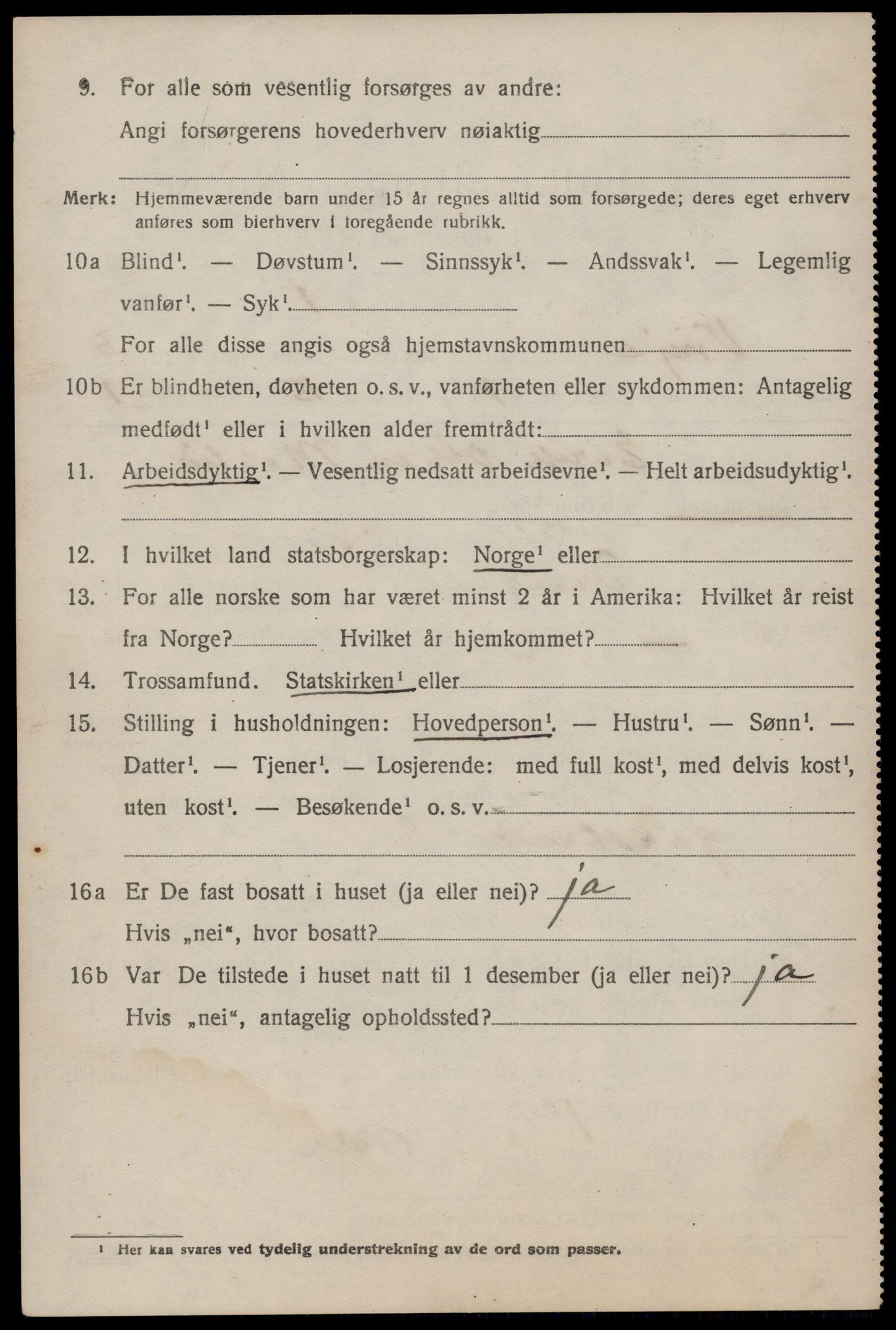 SAKO, 1920 census for Vinje, 1920, p. 1046