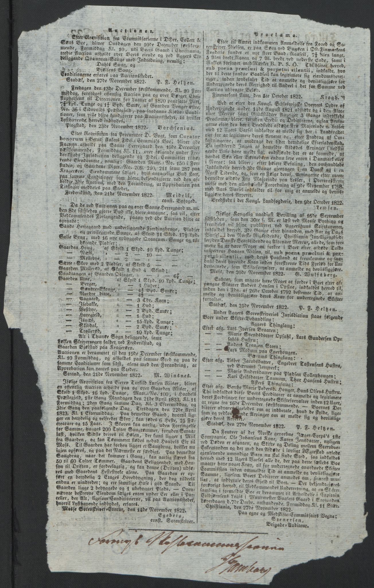 Forsvaret, Generalauditøren, AV/RA-RAFA-1772/F/Fj/Fjb/L0005: Skifter 1818 - 1823, 1818-1823, p. 214