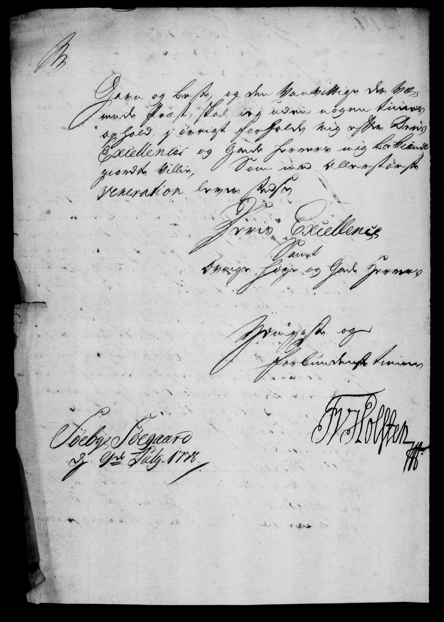 Generalkirkeinspektionskollegiet, DRA/A-0008/F4-06/F4-06-02: Protokollerede indkomne sager, 1738