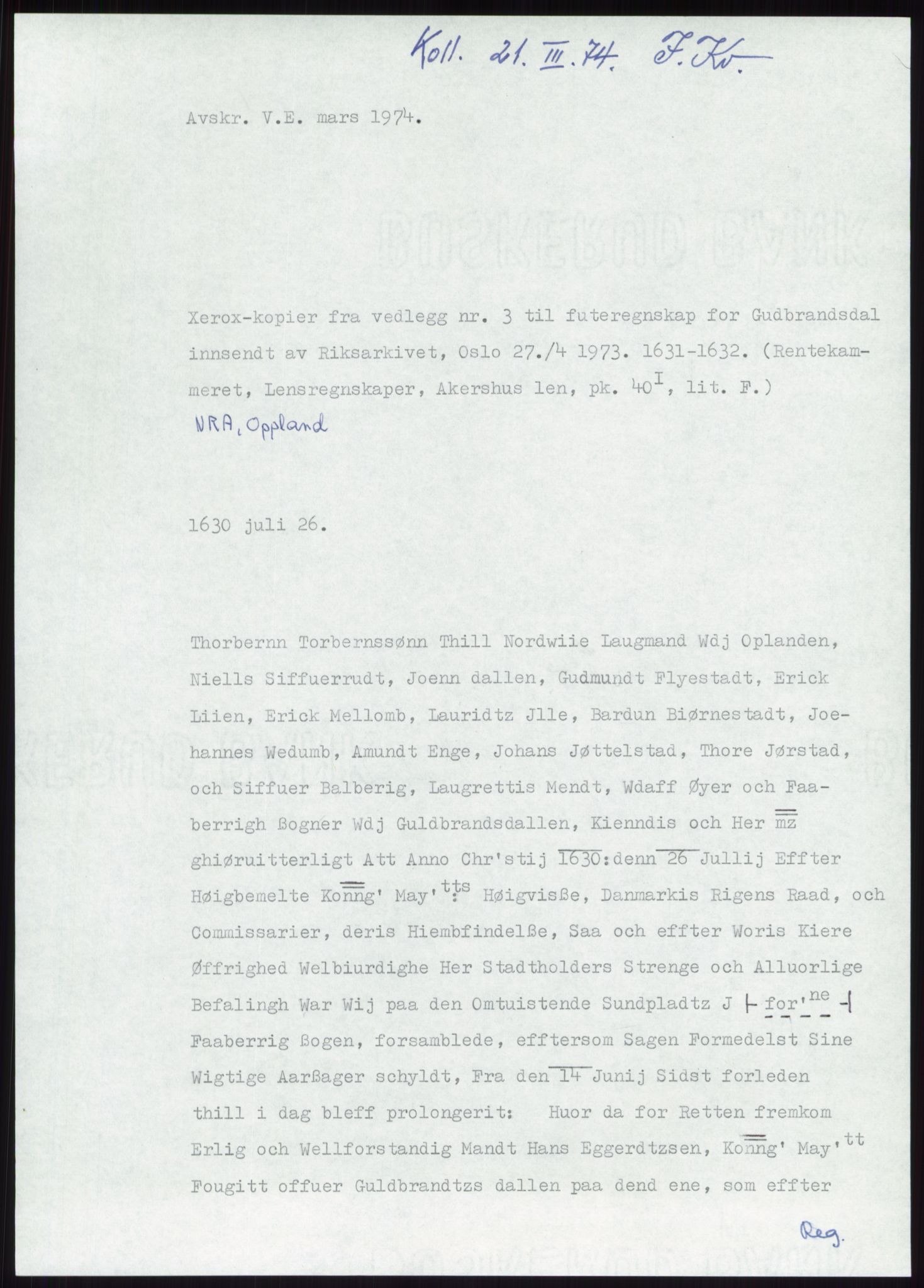 Samlinger til kildeutgivelse, Diplomavskriftsamlingen, AV/RA-EA-4053/H/Ha, p. 3258