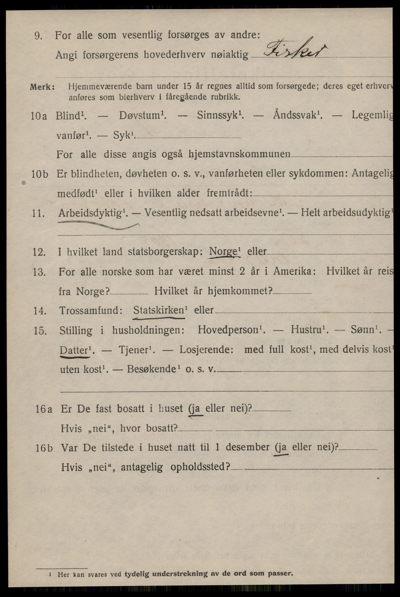 SAT, 1920 census for Ålesund, 1920, p. 12611