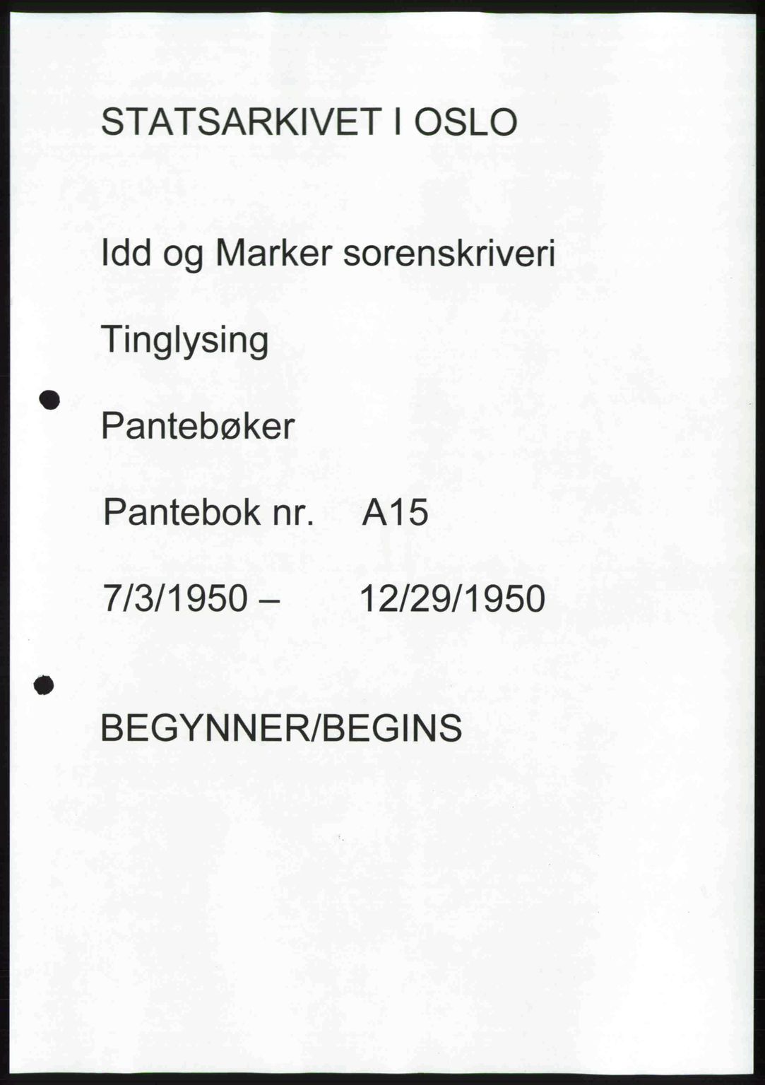 Idd og Marker sorenskriveri, AV/SAO-A-10283/G/Gb/Gbb/L0015: Mortgage book no. A15, 1950-1950