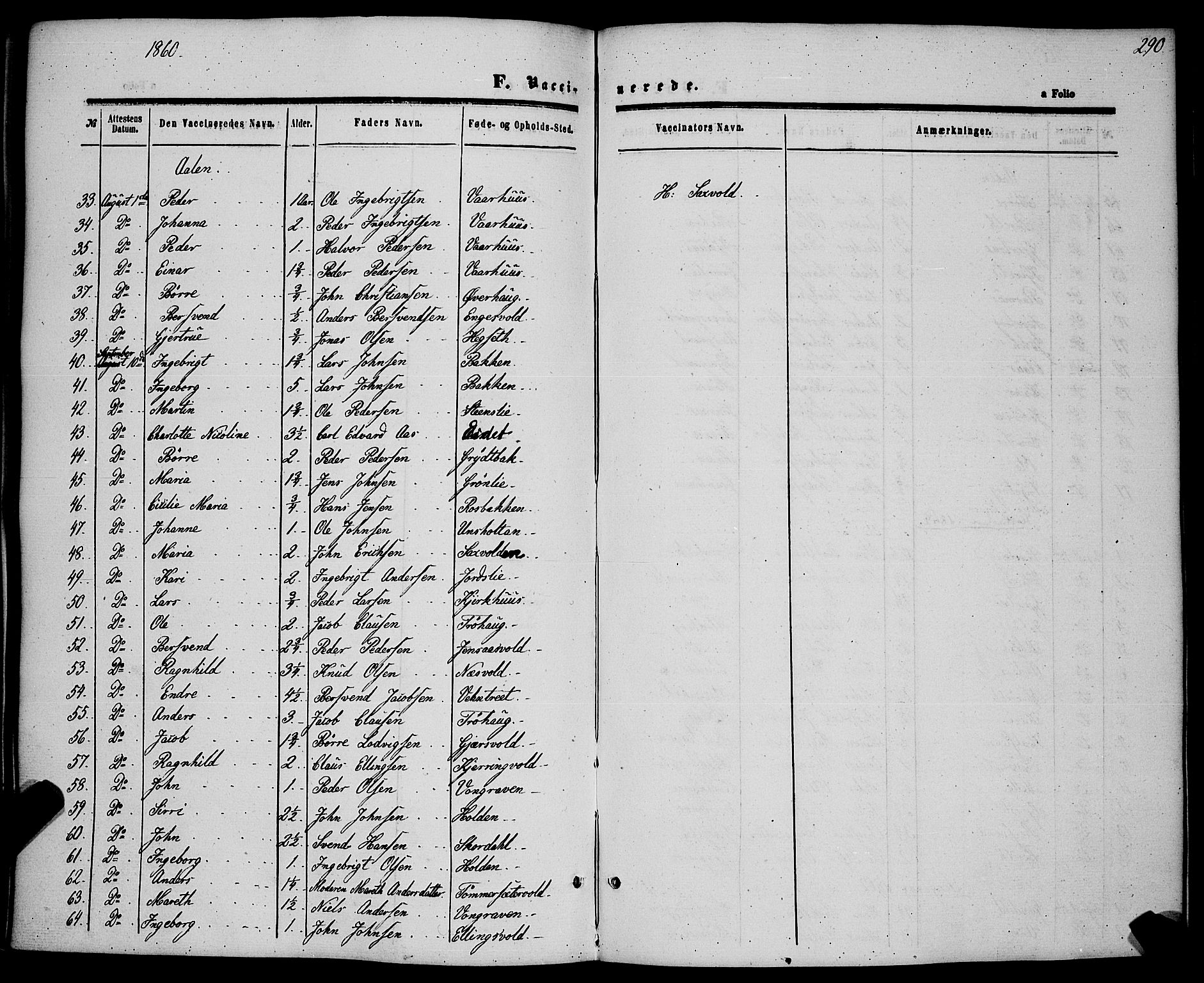 Ministerialprotokoller, klokkerbøker og fødselsregistre - Sør-Trøndelag, SAT/A-1456/685/L0966: Parish register (official) no. 685A07 /1, 1860-1869, p. 290