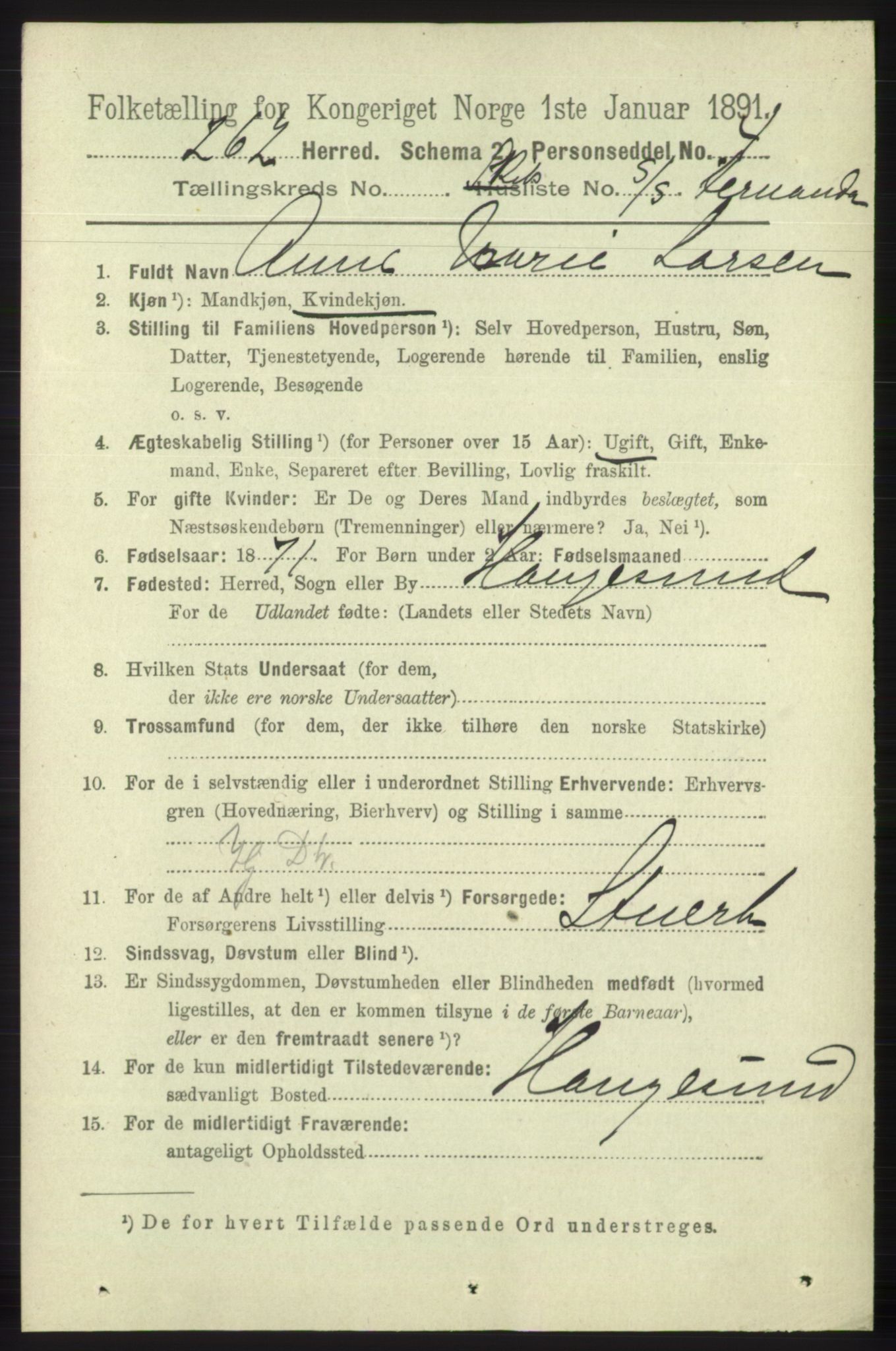 RA, 1891 census for 1247 Askøy, 1891, p. 7687