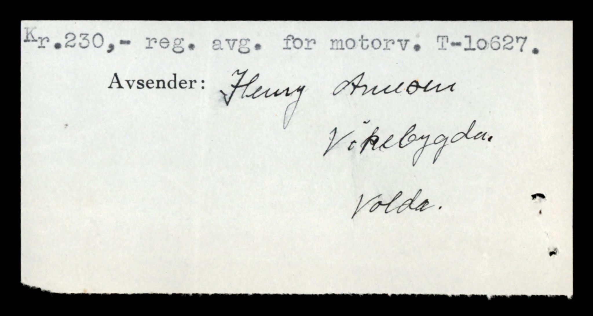 Møre og Romsdal vegkontor - Ålesund trafikkstasjon, AV/SAT-A-4099/F/Fe/L0022: Registreringskort for kjøretøy T 10584 - T 10694, 1927-1998, p. 1374