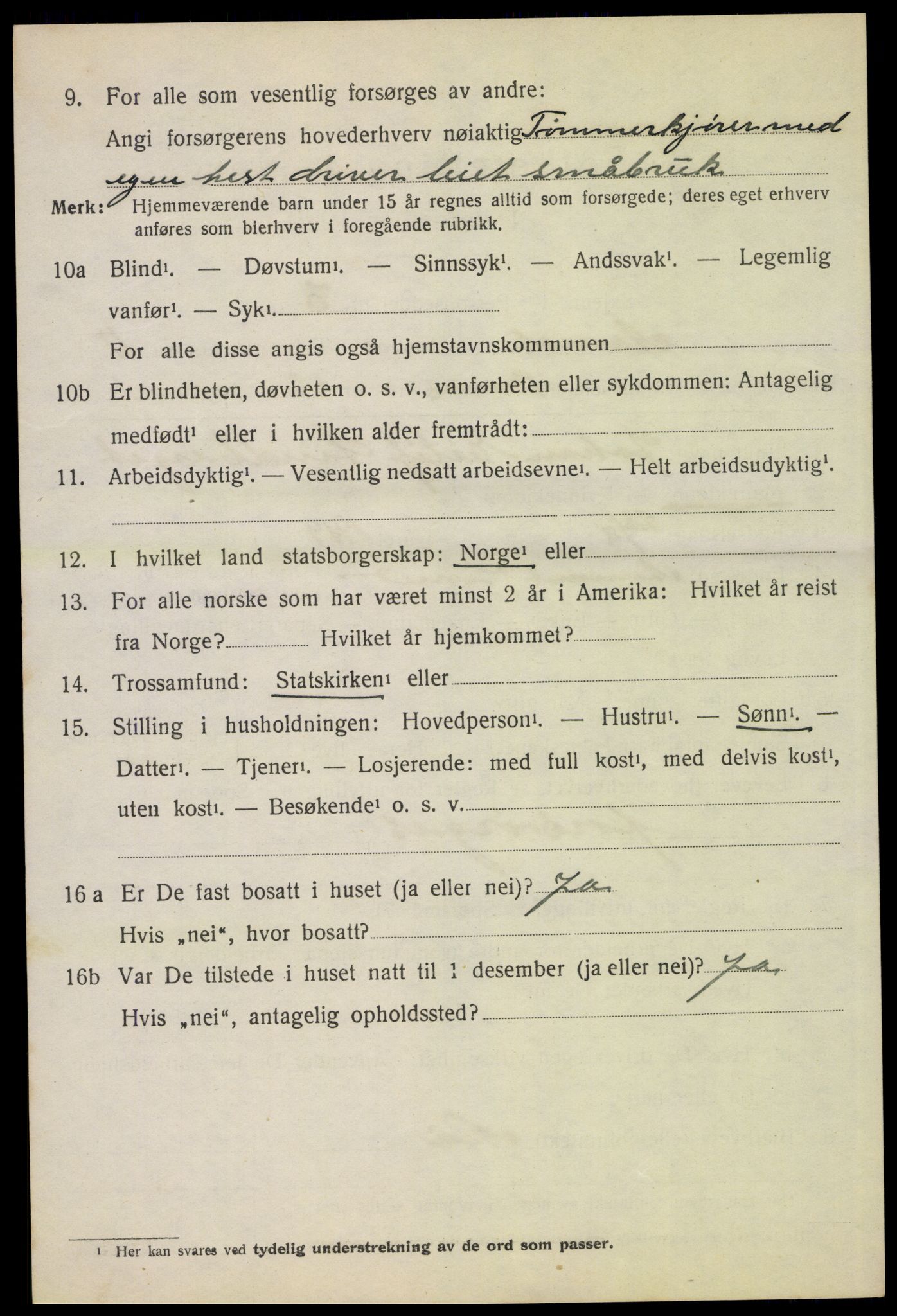 SAH, 1920 census for Åmot, 1920, p. 9608