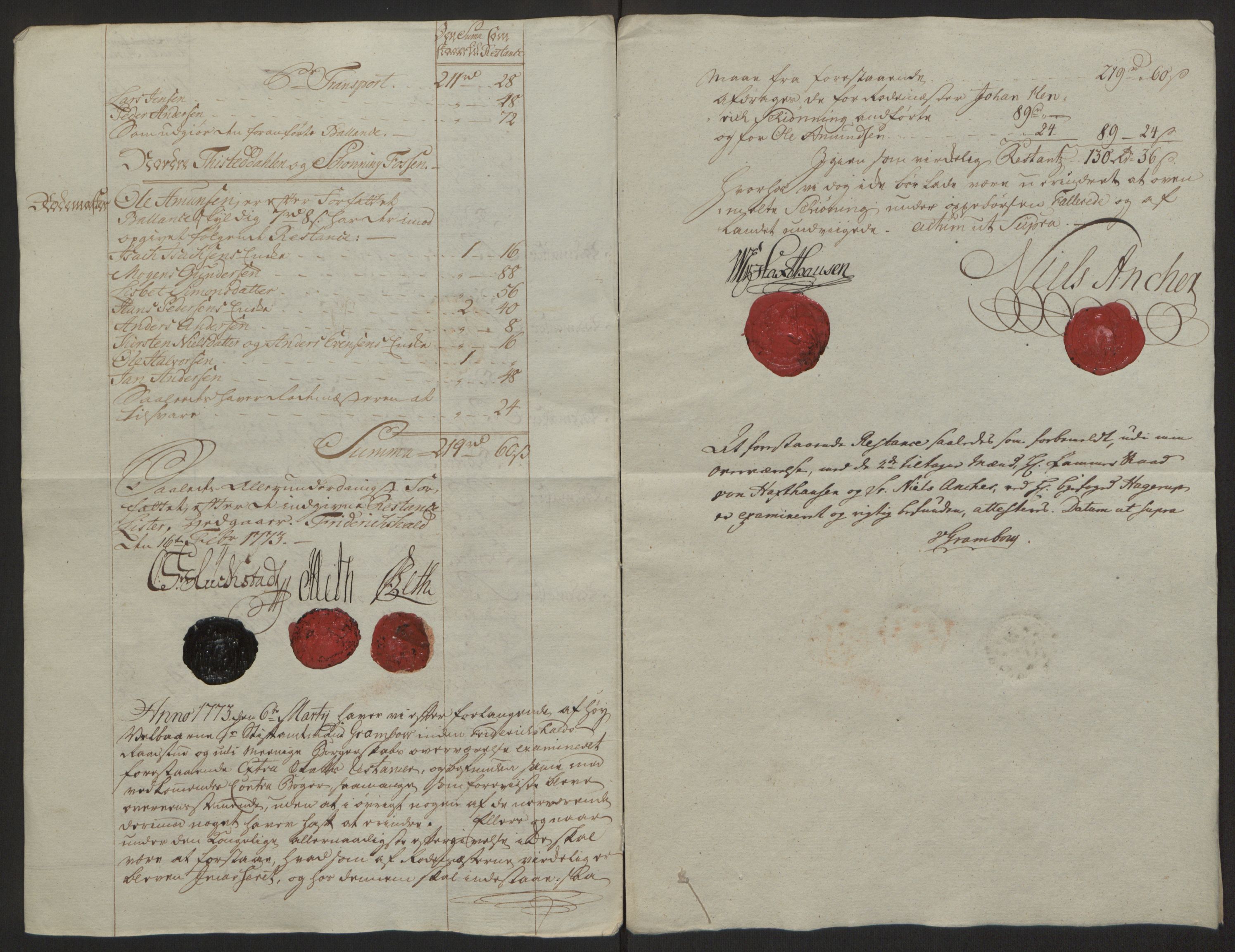 Rentekammeret inntil 1814, Reviderte regnskaper, Byregnskaper, AV/RA-EA-4066/R/Ra/L0006/0001: [A4] Kontribusjonsregnskap / Ekstraskatt, 1762-1772, p. 281