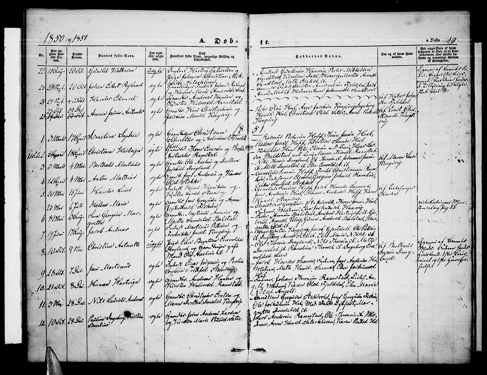 Ministerialprotokoller, klokkerbøker og fødselsregistre - Nordland, SAT/A-1459/865/L0929: Parish register (copy) no. 865C01, 1840-1866, p. 19
