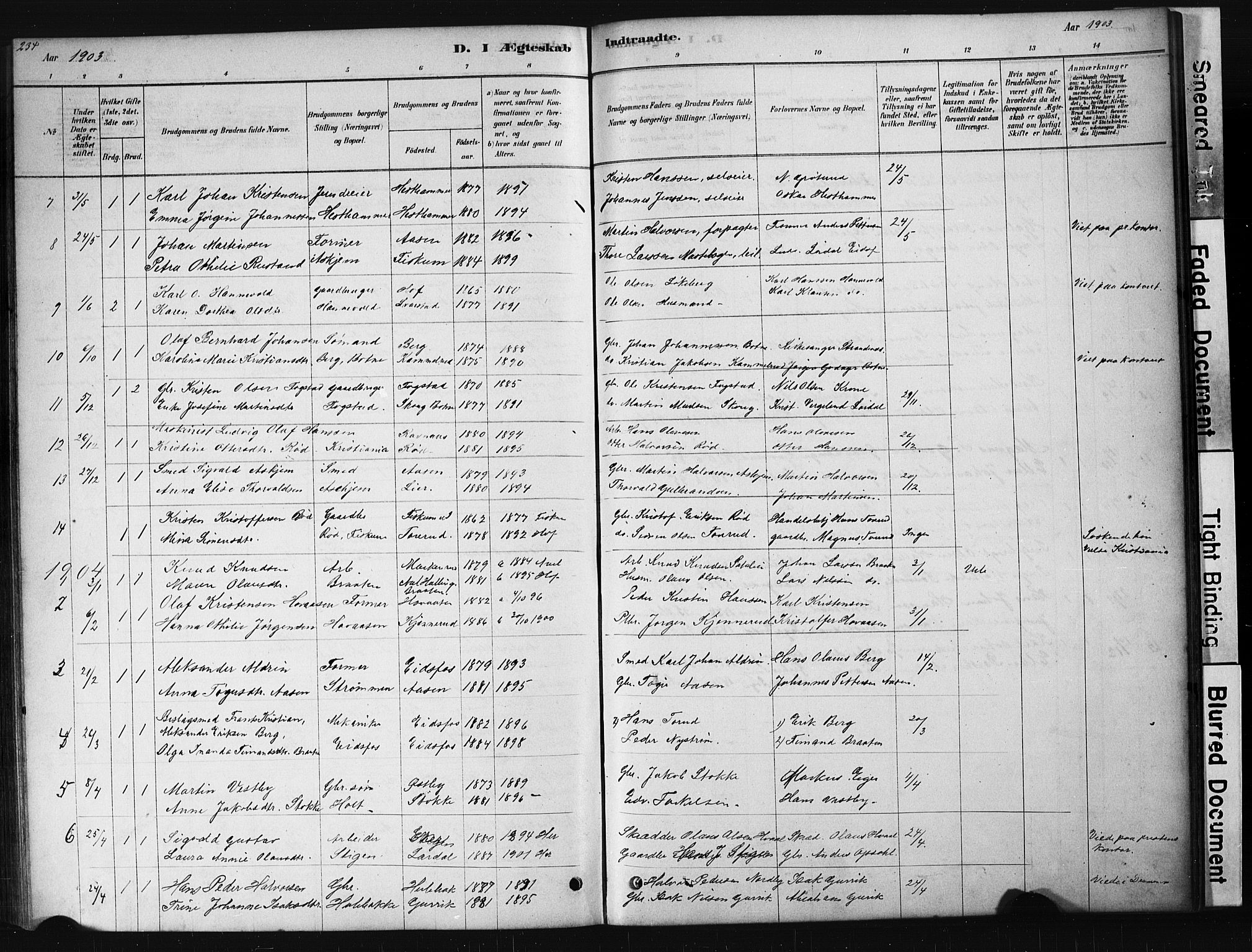 Hof kirkebøker, AV/SAKO-A-64/G/Ga/L0004: Parish register (copy) no. I 4, 1878-1930, p. 234