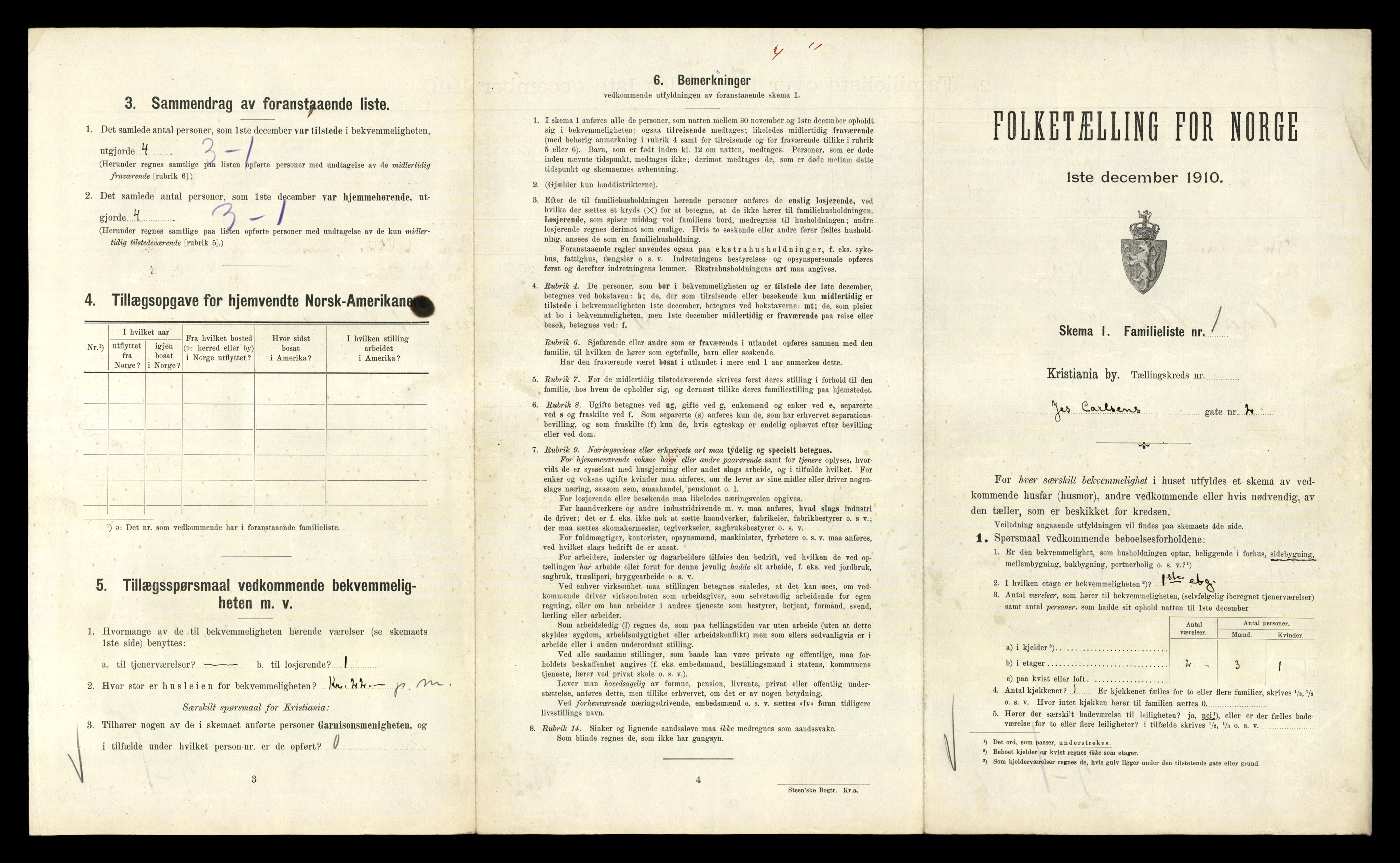 RA, 1910 census for Kristiania, 1910, p. 45913