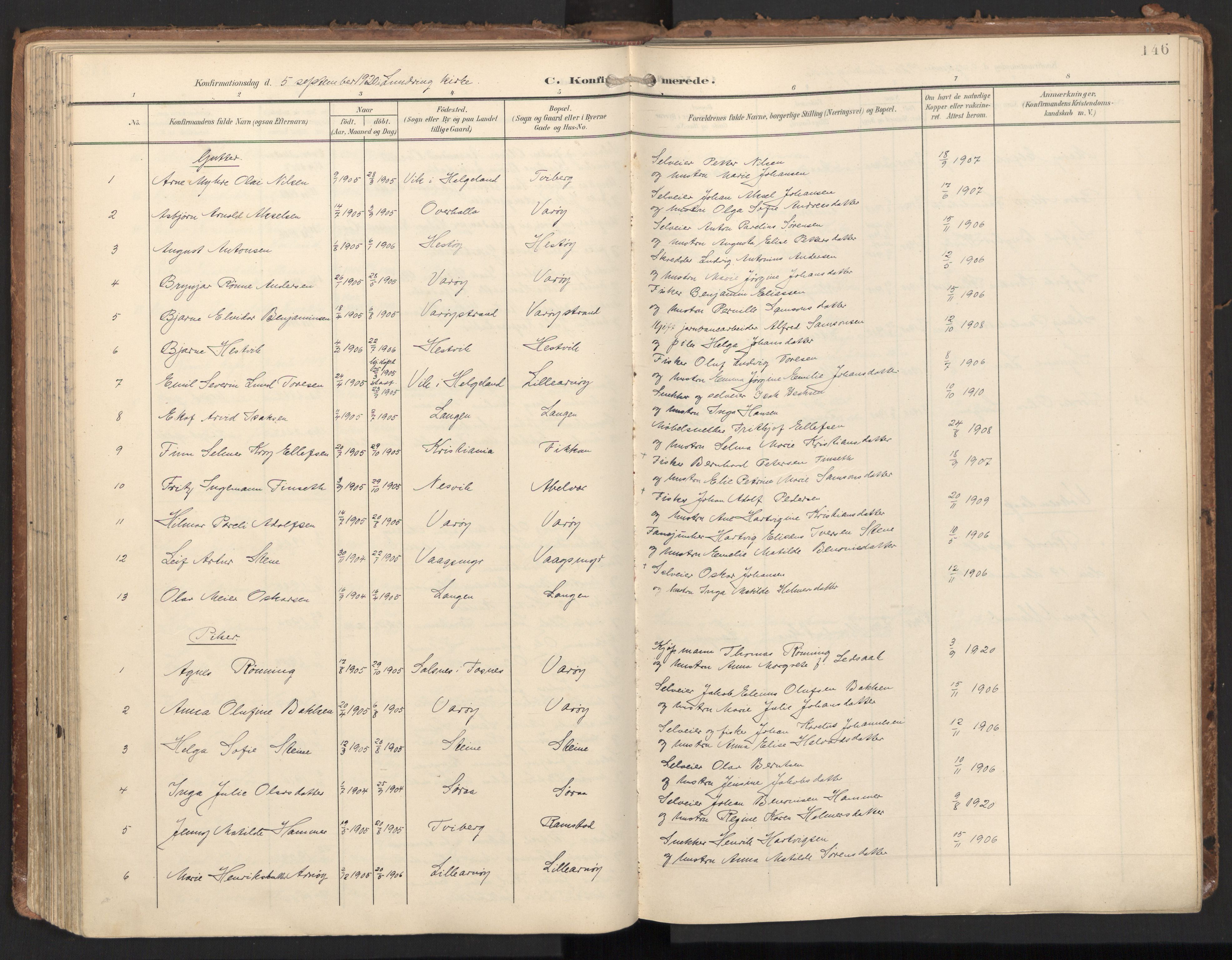 Ministerialprotokoller, klokkerbøker og fødselsregistre - Nord-Trøndelag, SAT/A-1458/784/L0677: Parish register (official) no. 784A12, 1900-1920, p. 146
