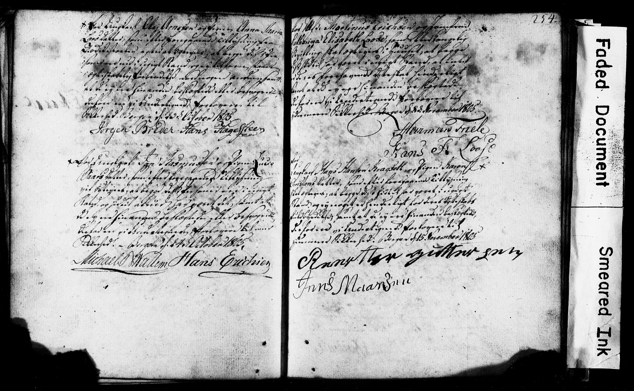 Korskirken sokneprestembete, AV/SAB-A-76101: Best man's statements no. II.5.1, 1776-1816, p. 254