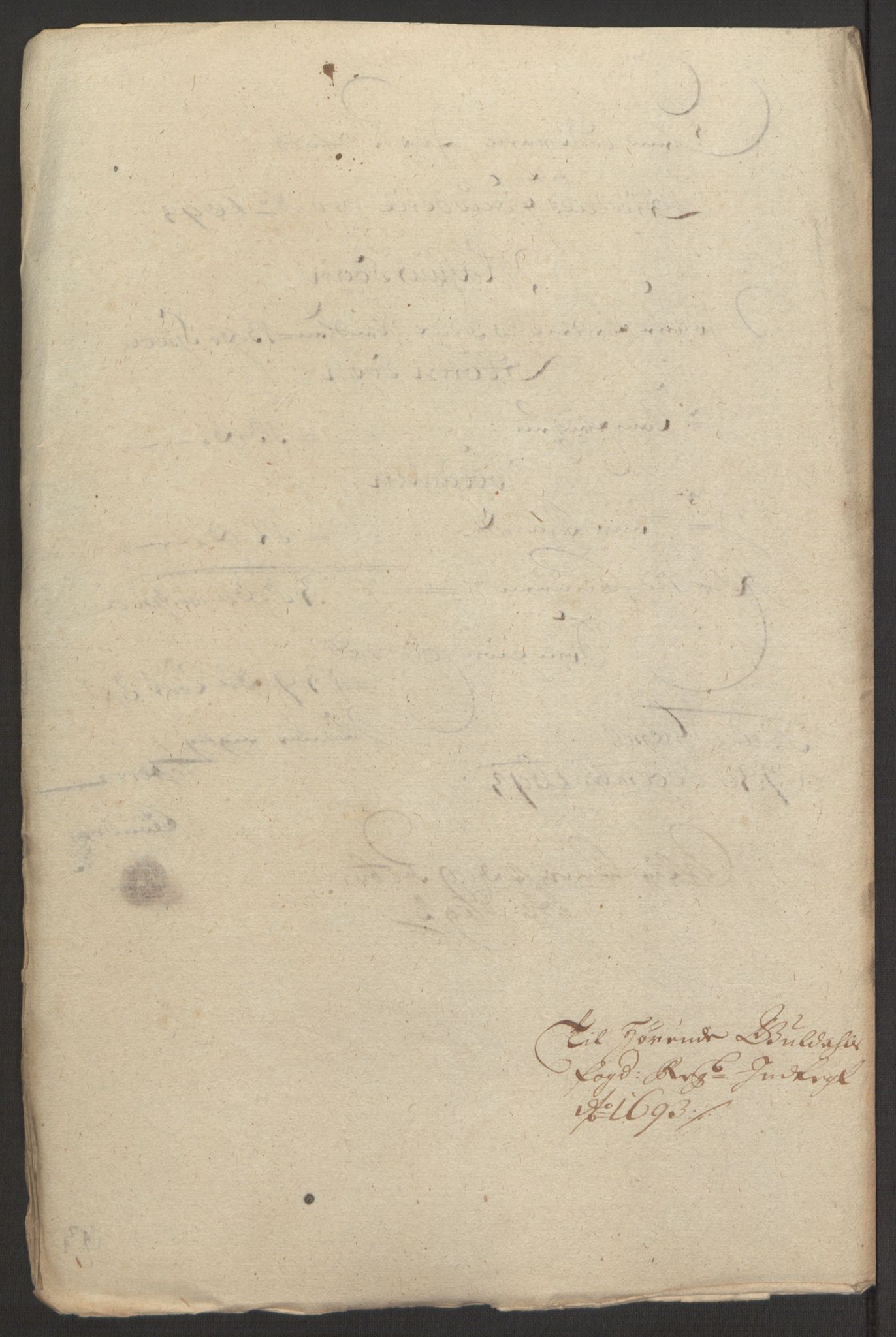 Rentekammeret inntil 1814, Reviderte regnskaper, Fogderegnskap, RA/EA-4092/R59/L3943: Fogderegnskap Gauldal, 1693, p. 150