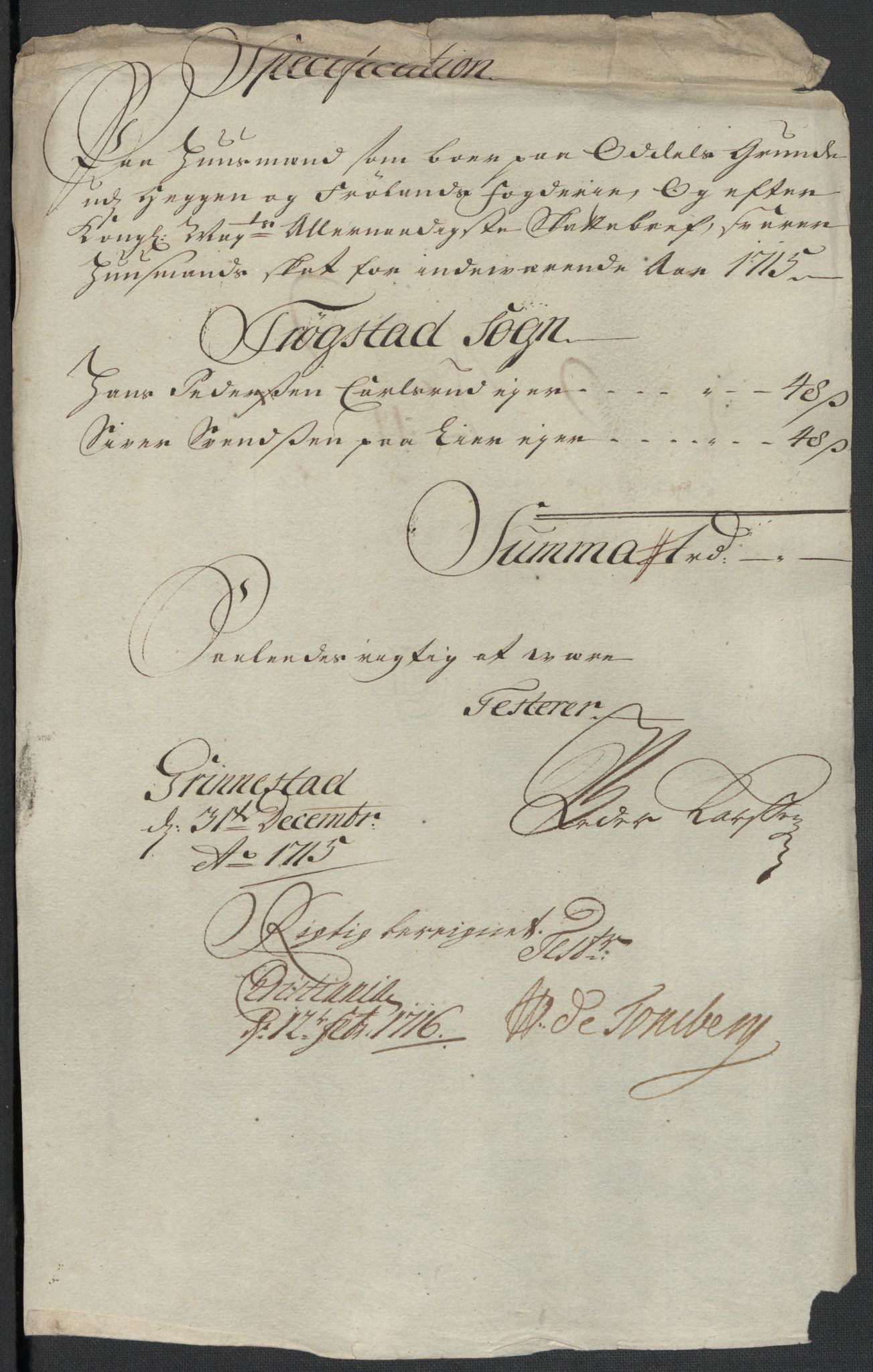 Rentekammeret inntil 1814, Reviderte regnskaper, Fogderegnskap, AV/RA-EA-4092/R07/L0310: Fogderegnskap Rakkestad, Heggen og Frøland, 1715, p. 61