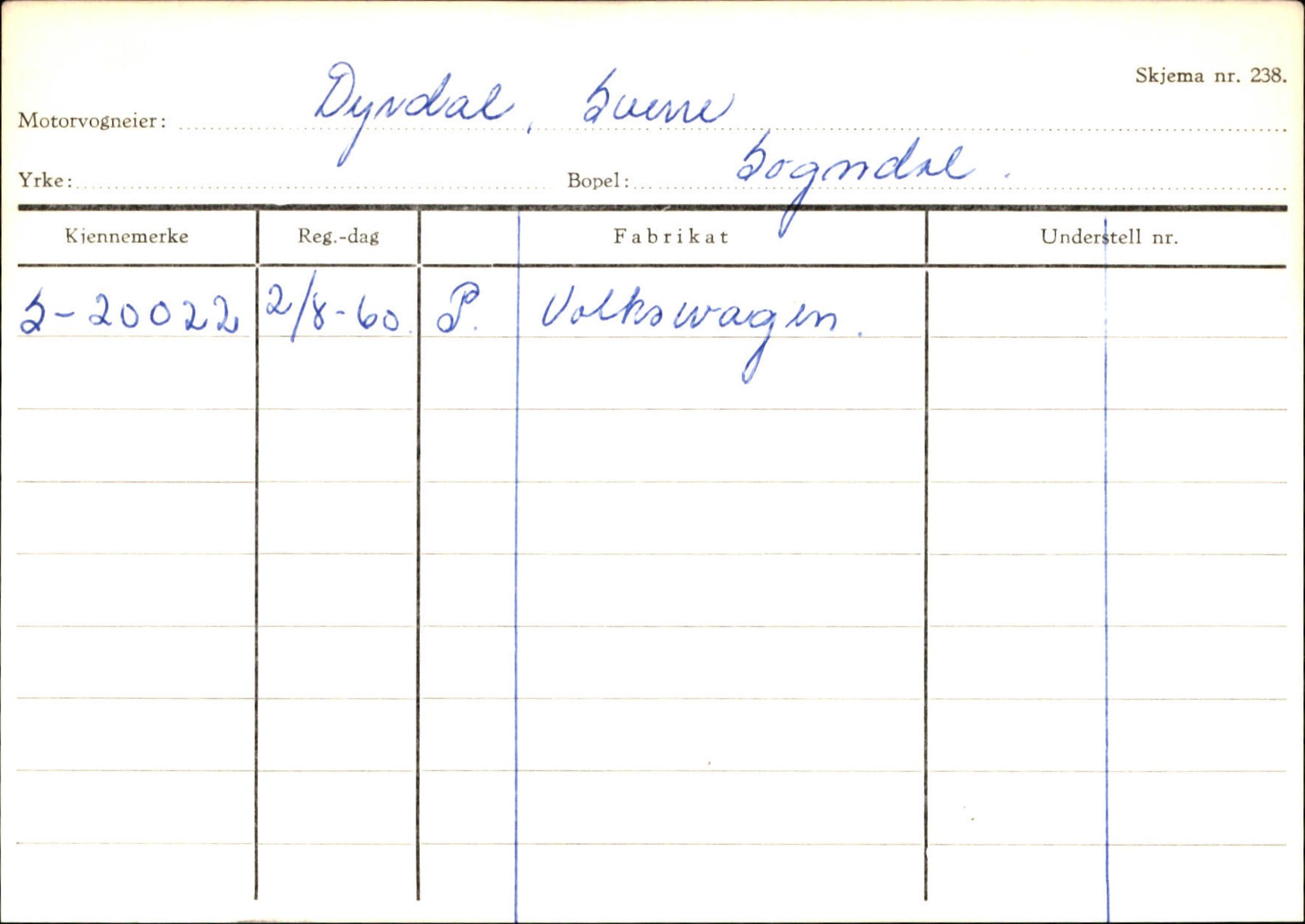 Statens vegvesen, Sogn og Fjordane vegkontor, SAB/A-5301/4/F/L0124: Eigarregister Sogndal A-U, 1945-1975, p. 331